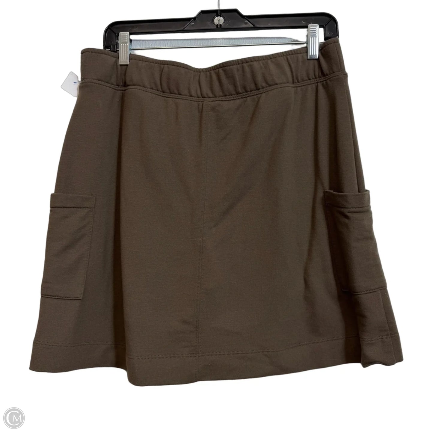 Skort By Denim And Co Qvc In Brown, Size: M