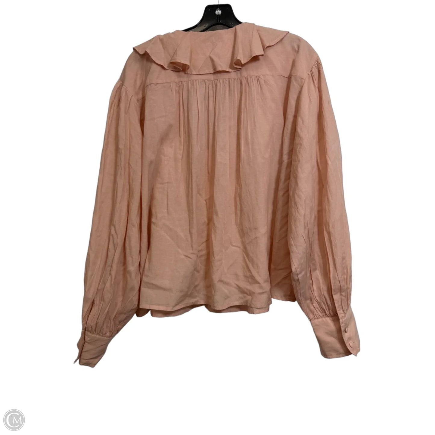 Top Long Sleeve By Madewell In Pink, Size: Xl