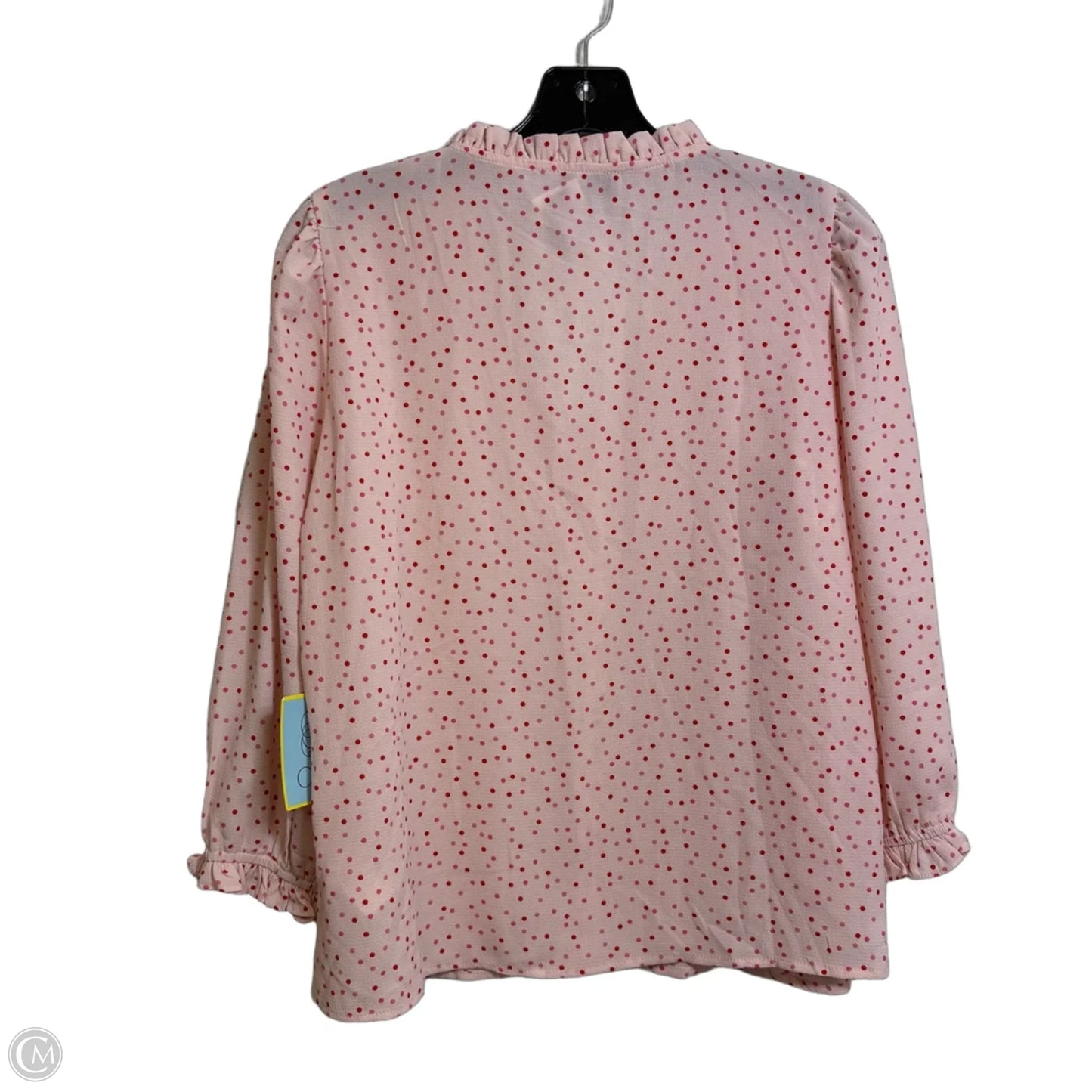 Top 3/4 Sleeve By Cece In Polkadot Pattern, Size: M