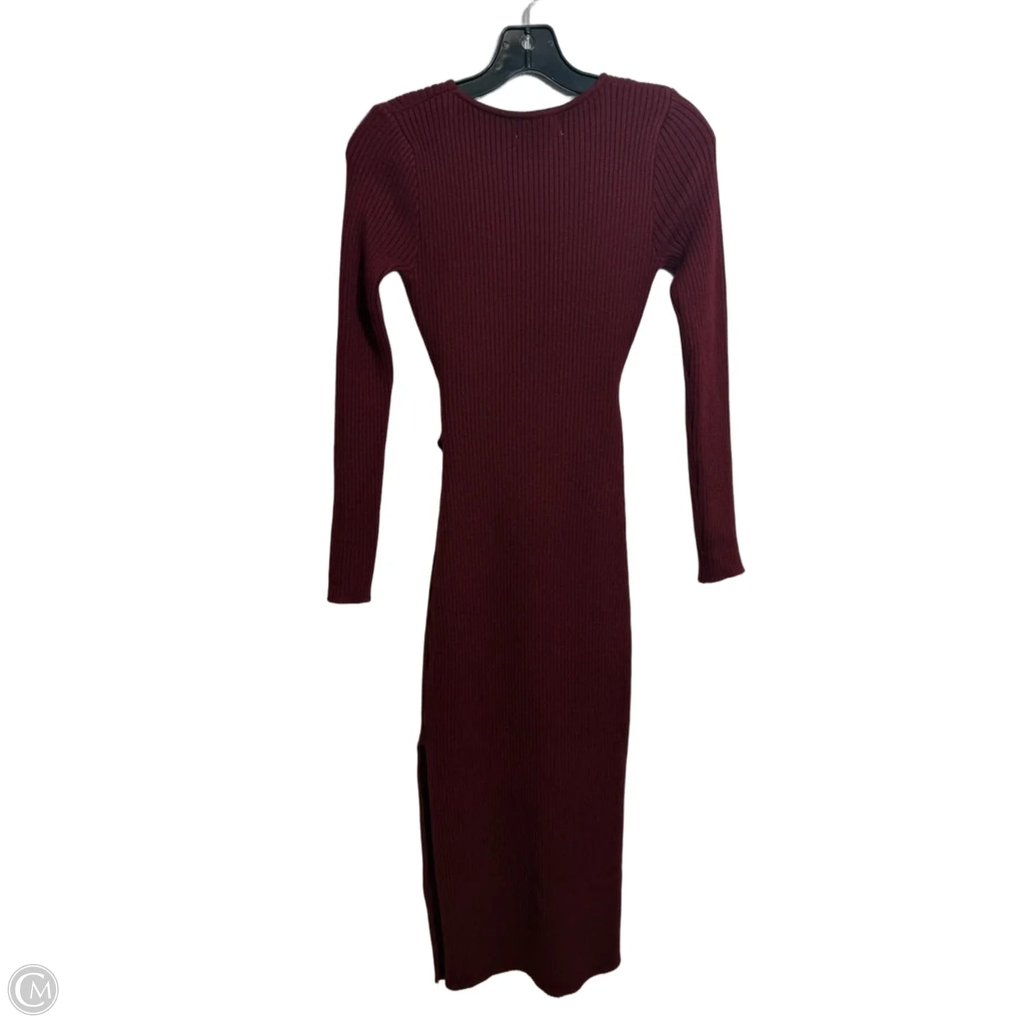 Dress Casual Midi By Clothes Mentor In Maroon, Size: S