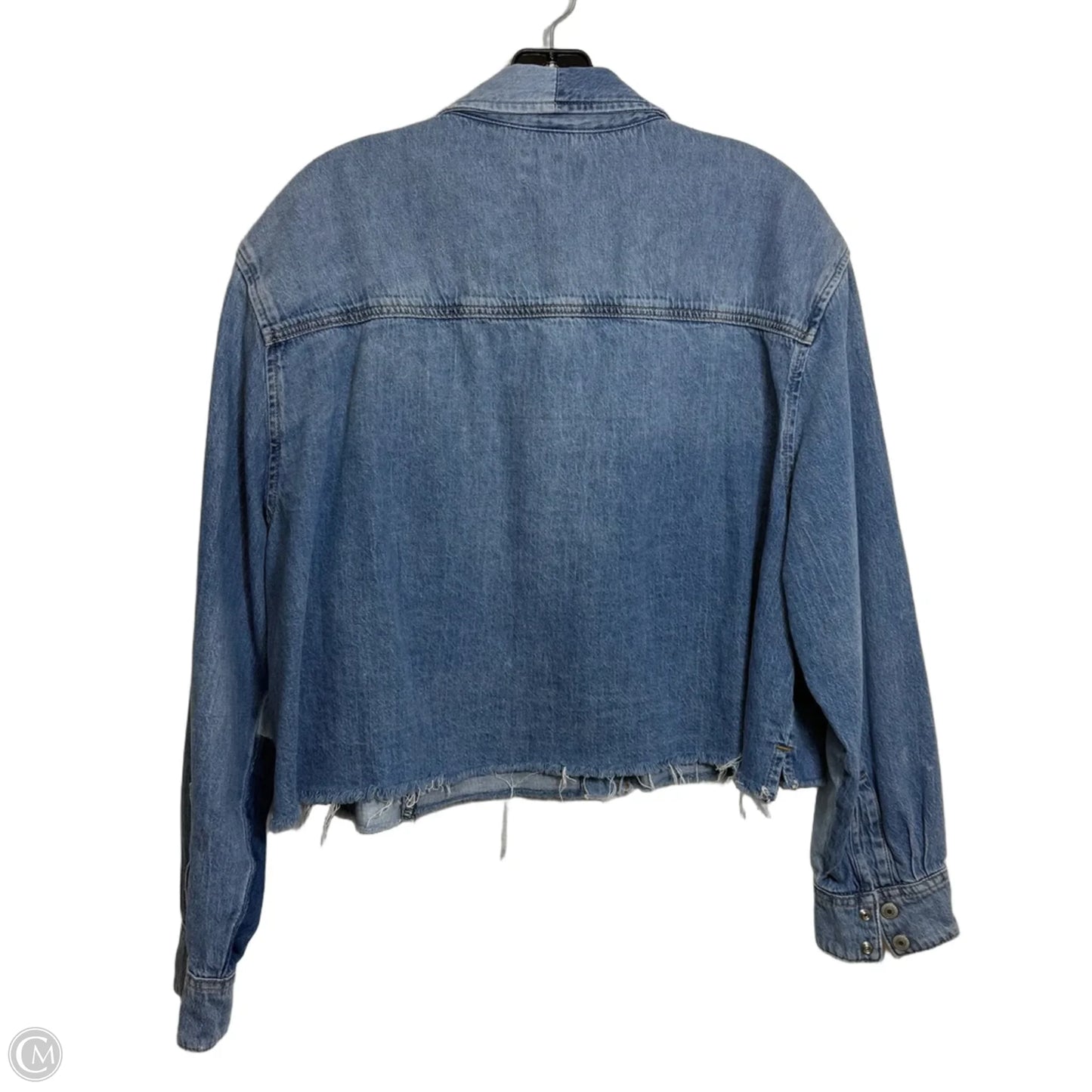 Jacket Denim By Lucky Brand In Blue Denim, Size: Xl