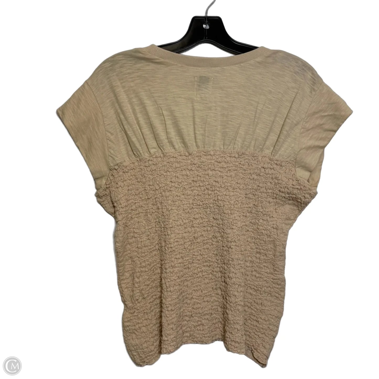 Top Short Sleeve By Maeve In Tan, Size: Xl
