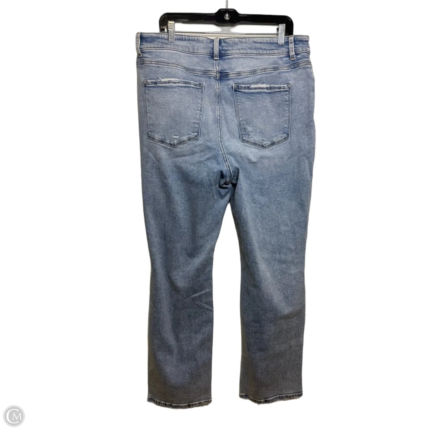 Jeans Straight By Vervet In Blue Denim, Size: 18