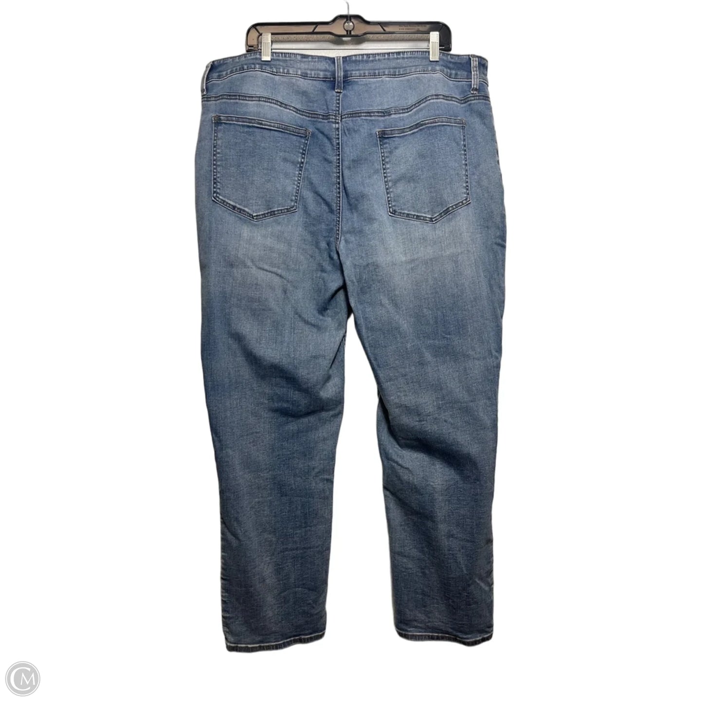 Jeans Cropped By Chicos In Blue Denim, Size: 16