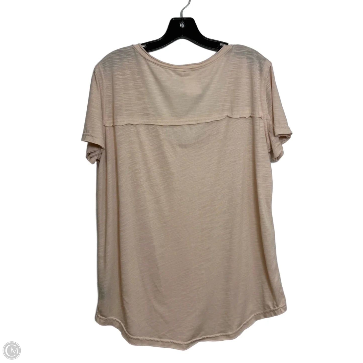 Top Short Sleeve Basic By Pol In Beige, Size: M