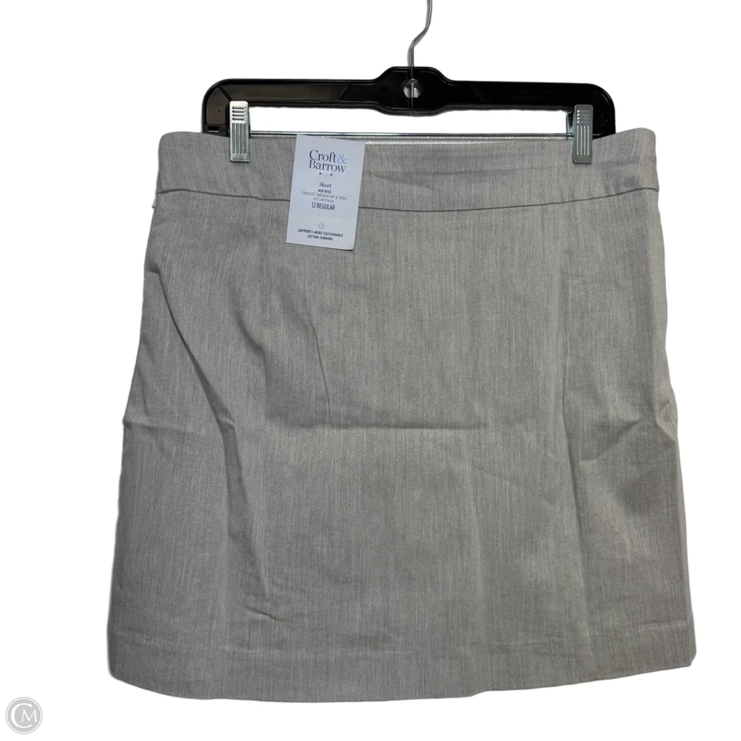 Skort By Croft And Barrow In Grey, Size: 12