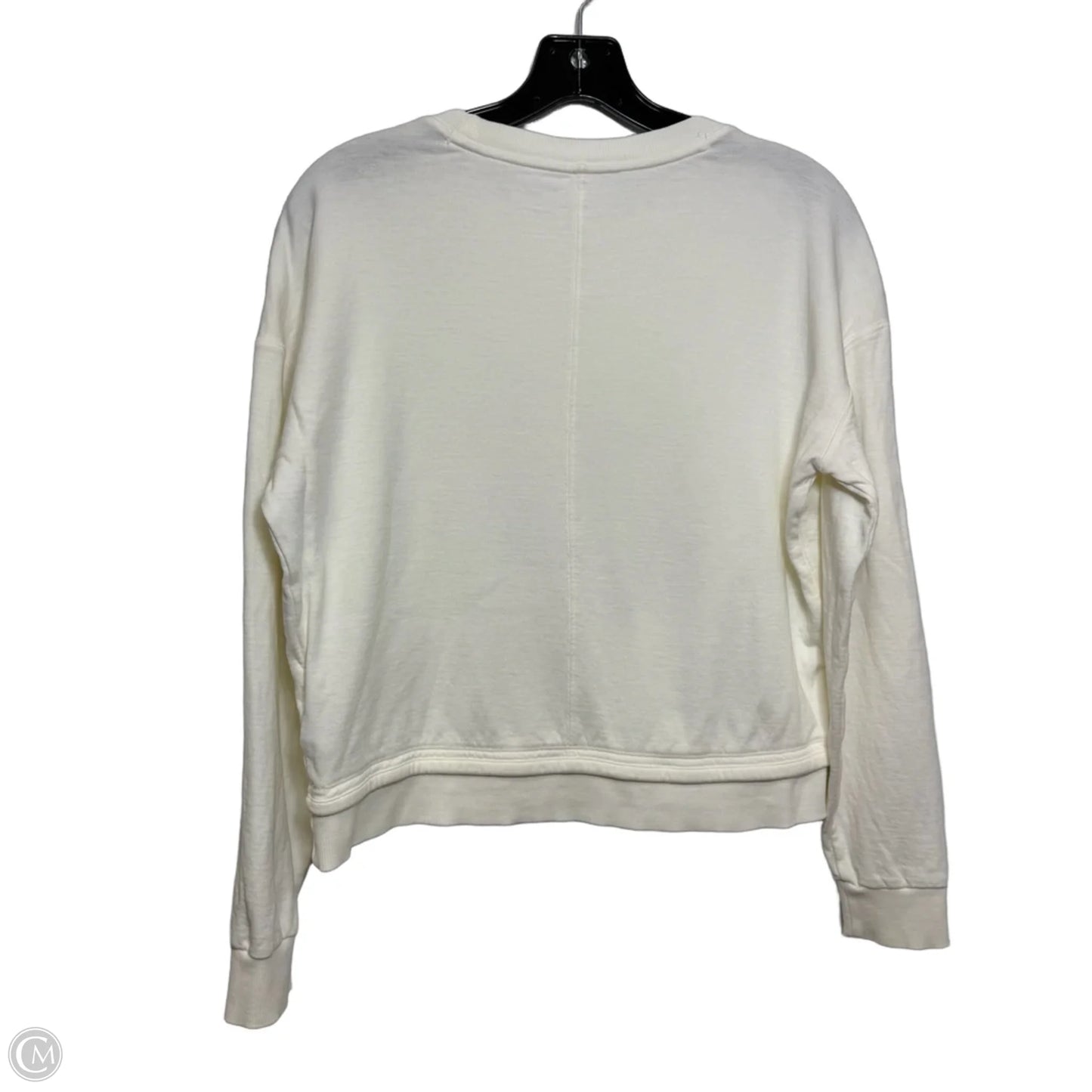 Athletic Top Long Sleeve Crewneck By Athleta In Ivory, Size: Xxs