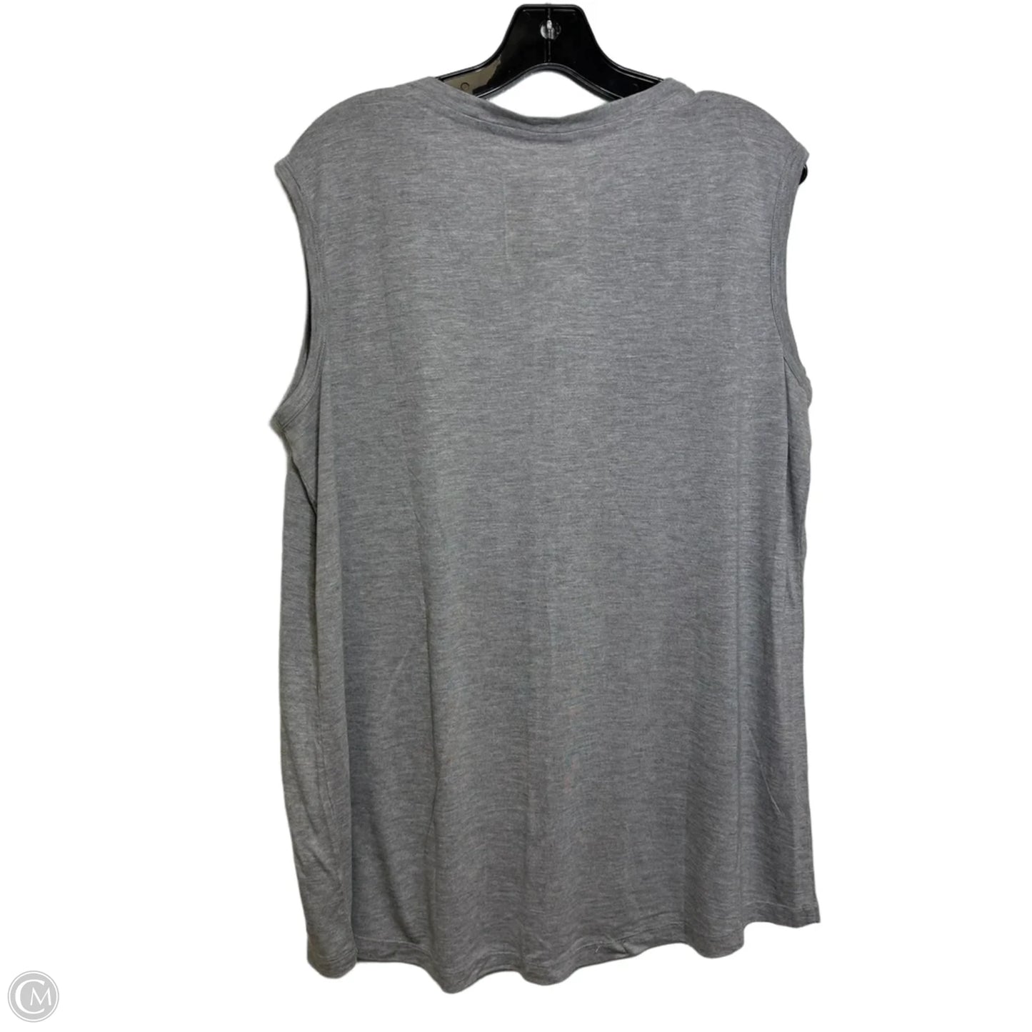 Top Sleeveless Basic By Peace Love World In Grey, Size: Xl