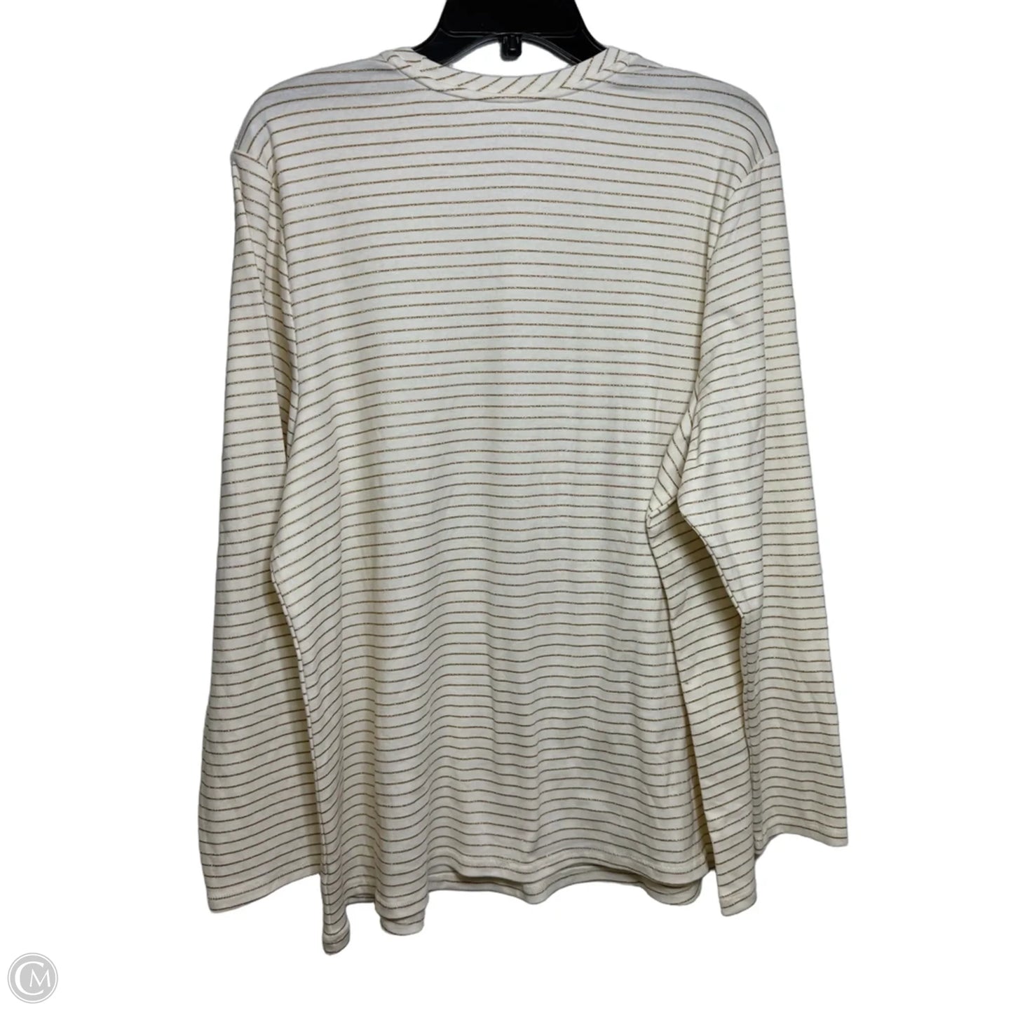 Top Long Sleeve By Lane Bryant In Striped Pattern, Size: 2x