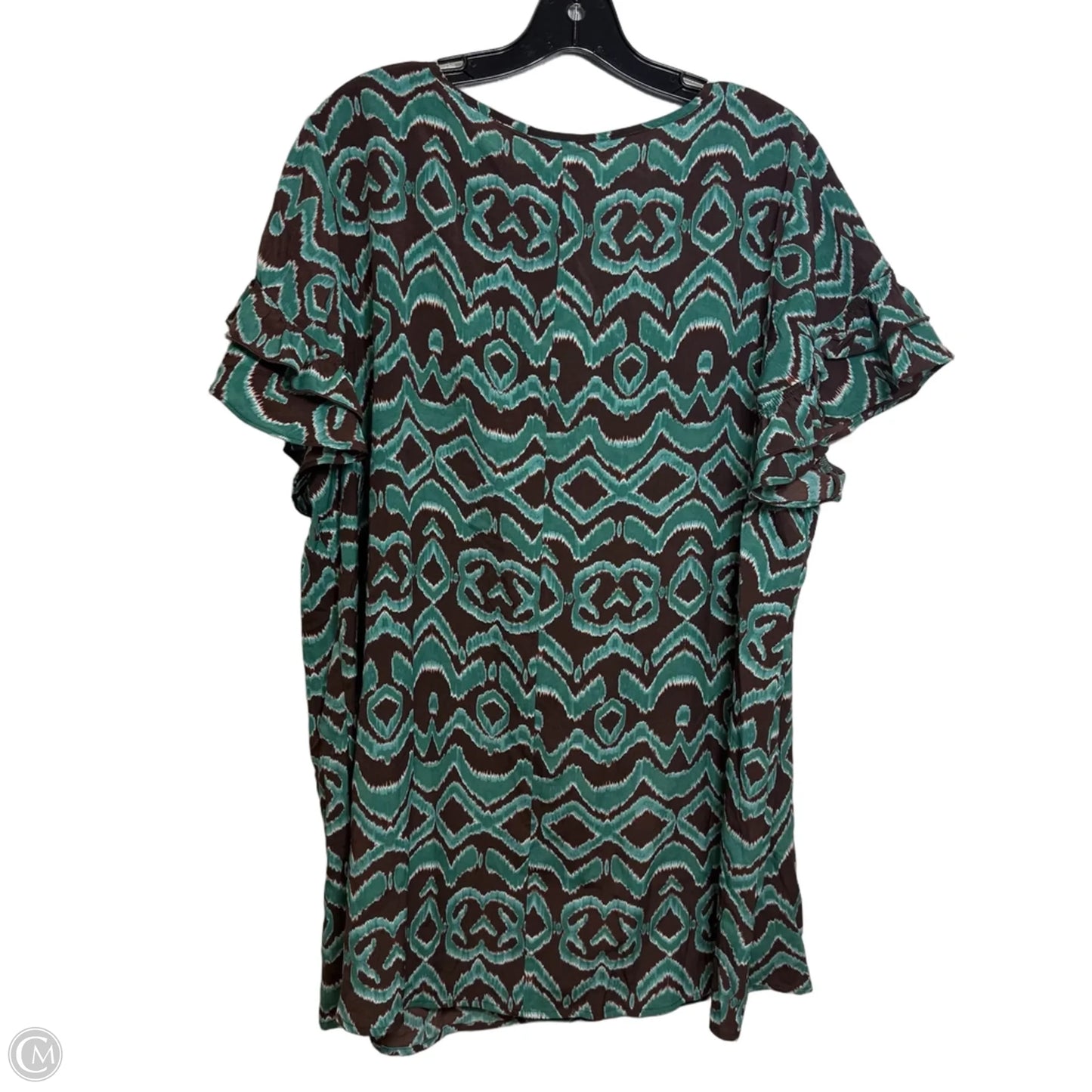 Tunic Short Sleeve By Lane Bryant In Brown, Size: 20