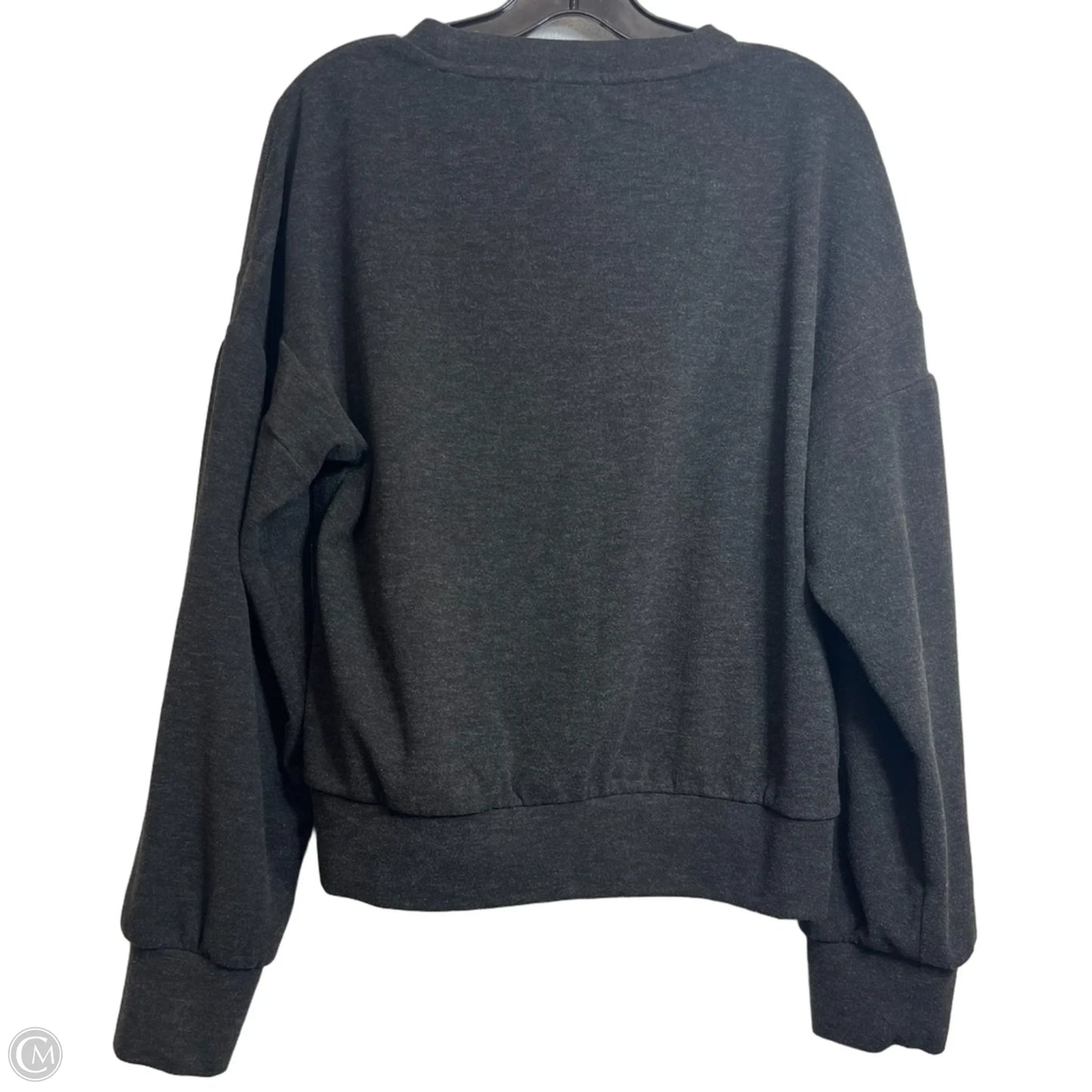 Top Long Sleeve By Evereve In Grey, Size: M