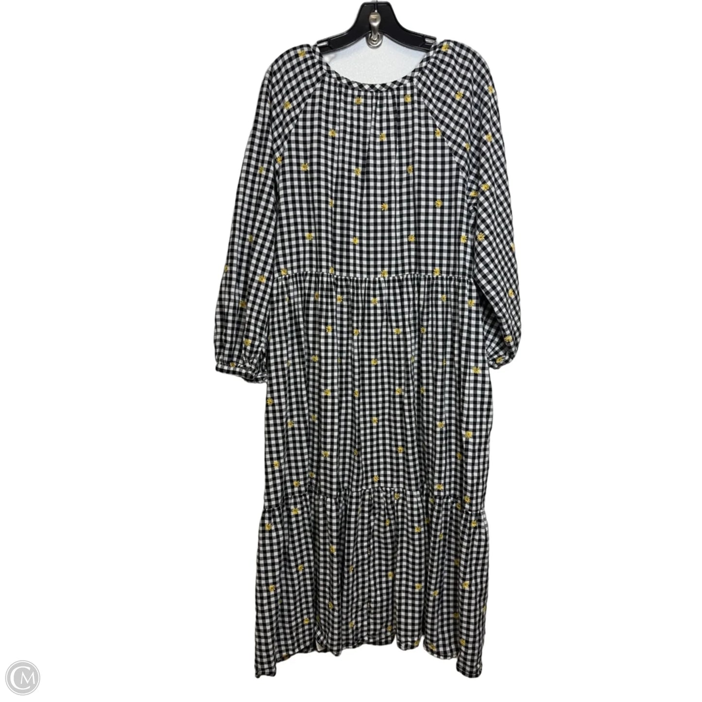 Dress Casual Midi By Old Navy In Checkered Pattern, Size: Xl