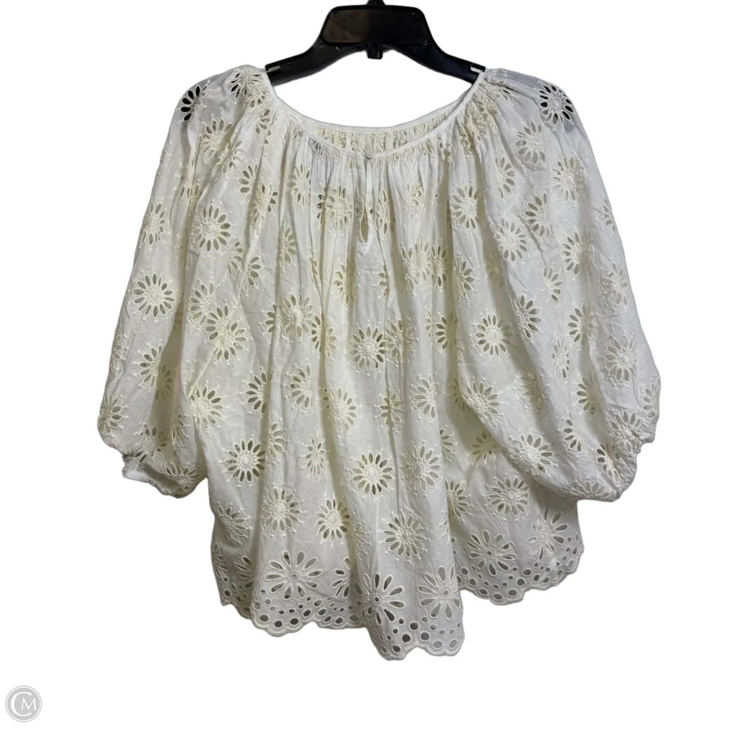 Top Short Sleeve By Madewell In Ivory, Size: Xxl