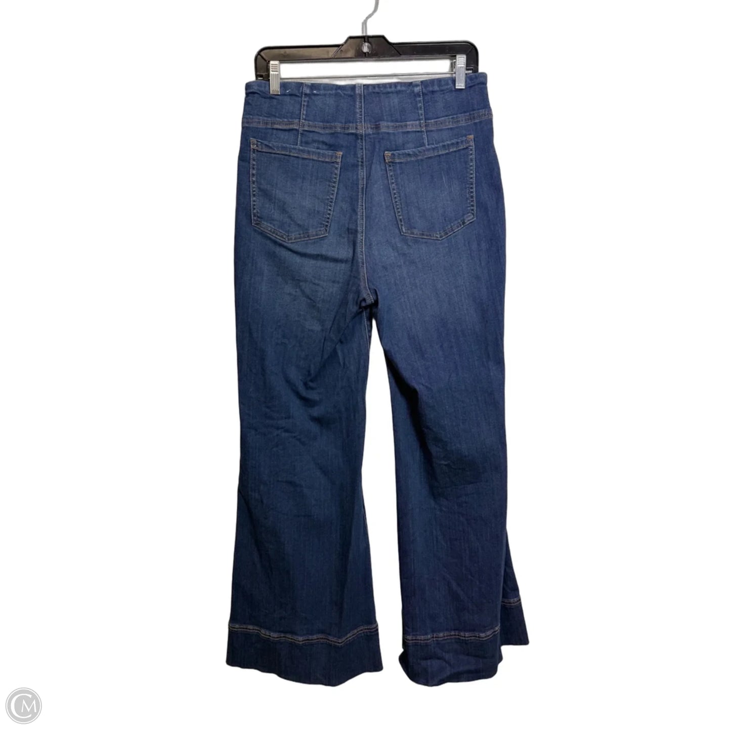 Jeans Flared By Chicos In Blue Denim, Size: 6