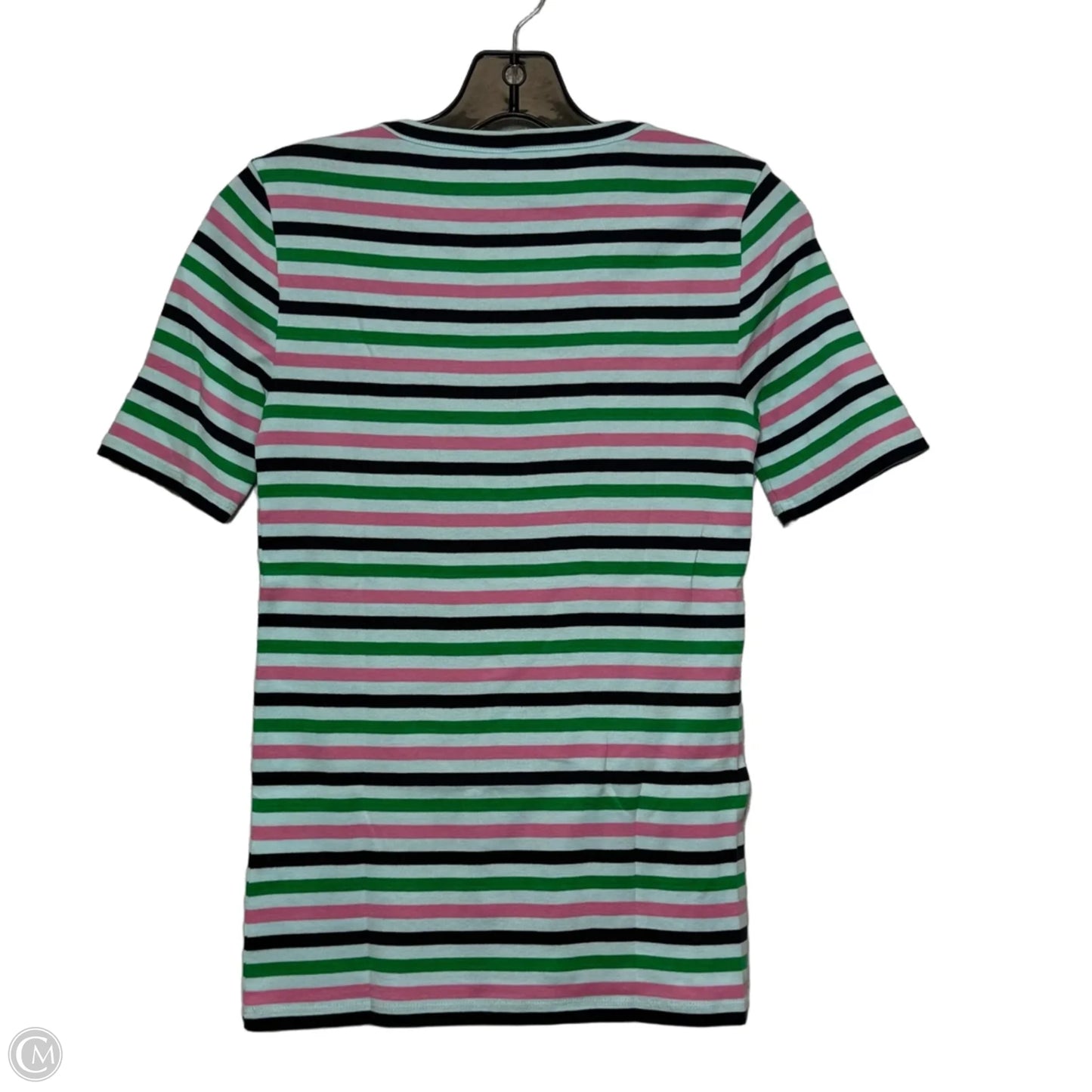 Top Short Sleeve Basic By J. Crew In stripe Pattern, Size: Xs
