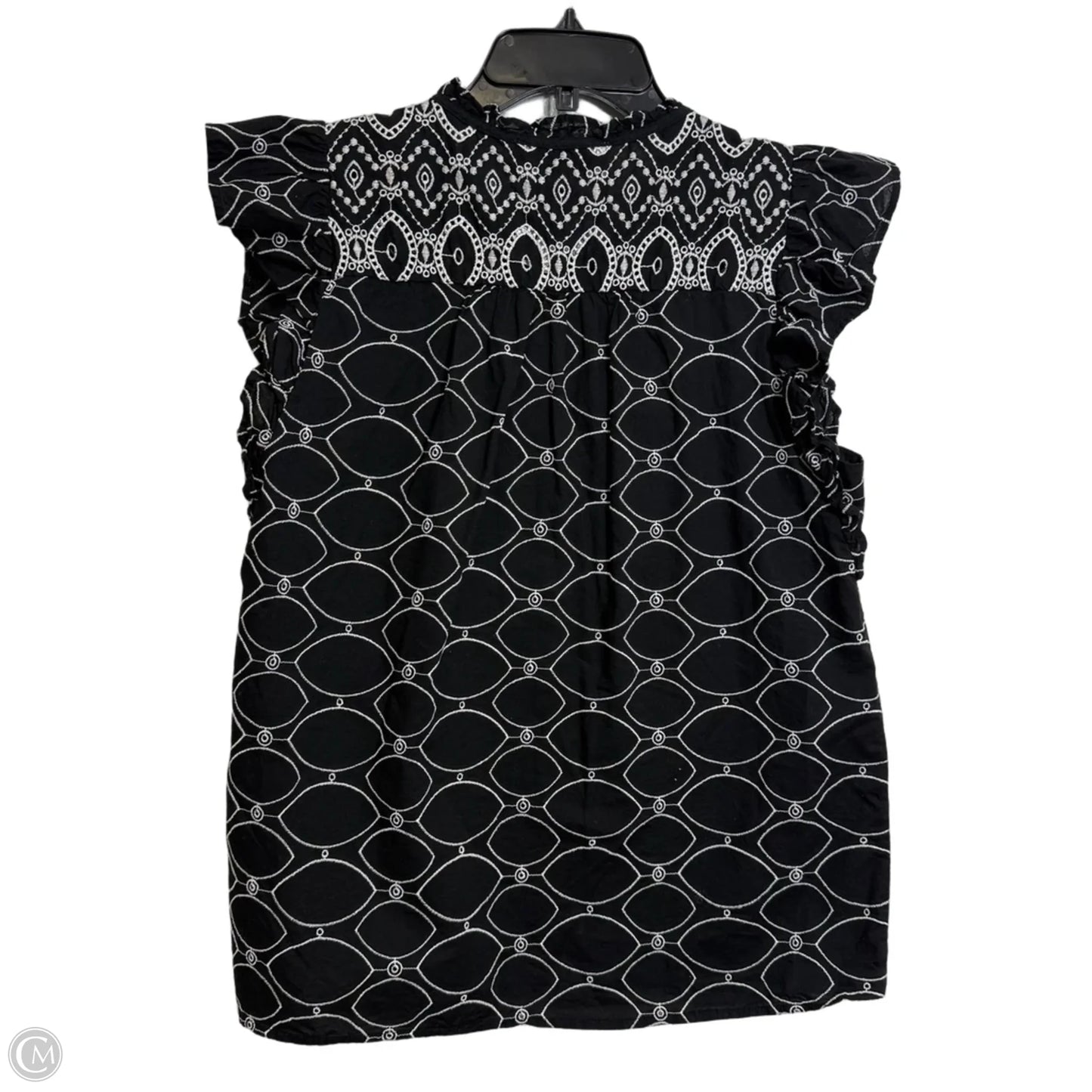 Top Sleeveless By Loft In Black, Size: M