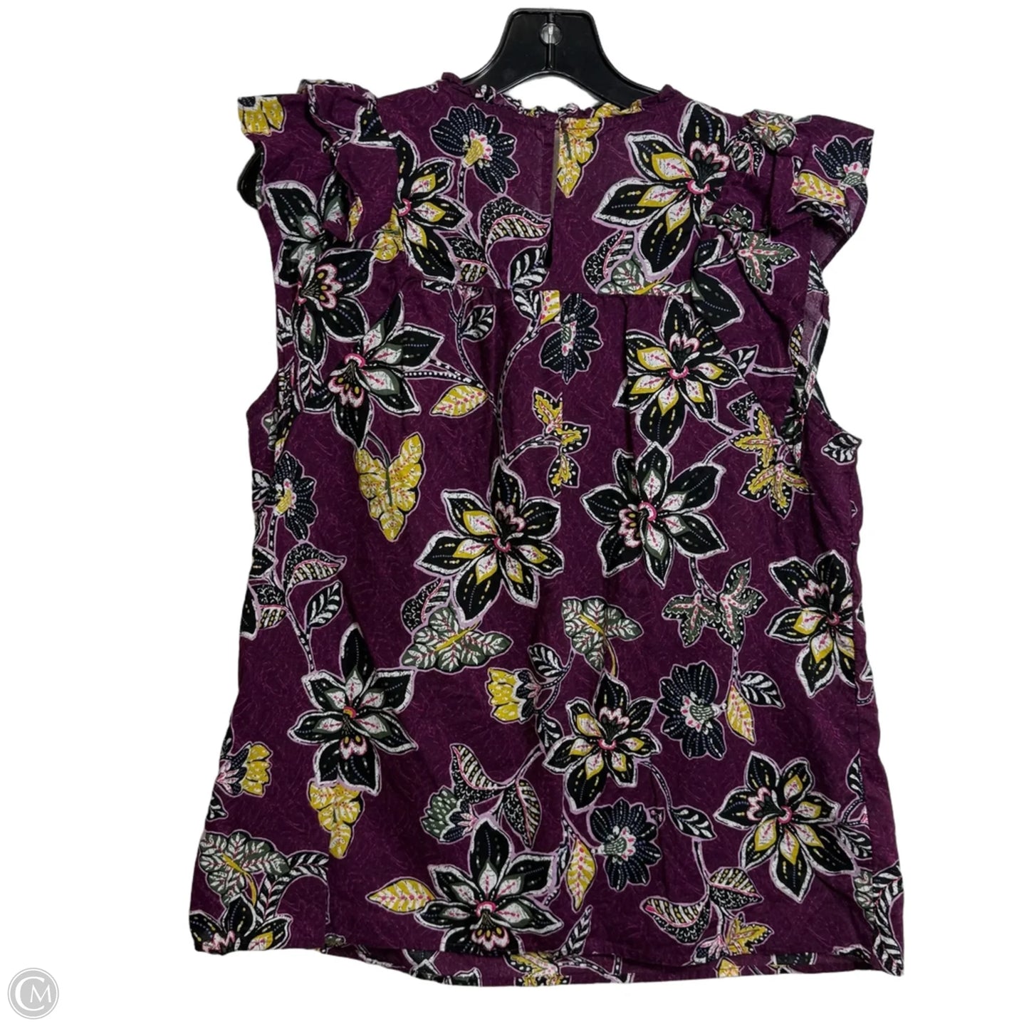 Top Sleeveless By Loft In Purple, Size: M