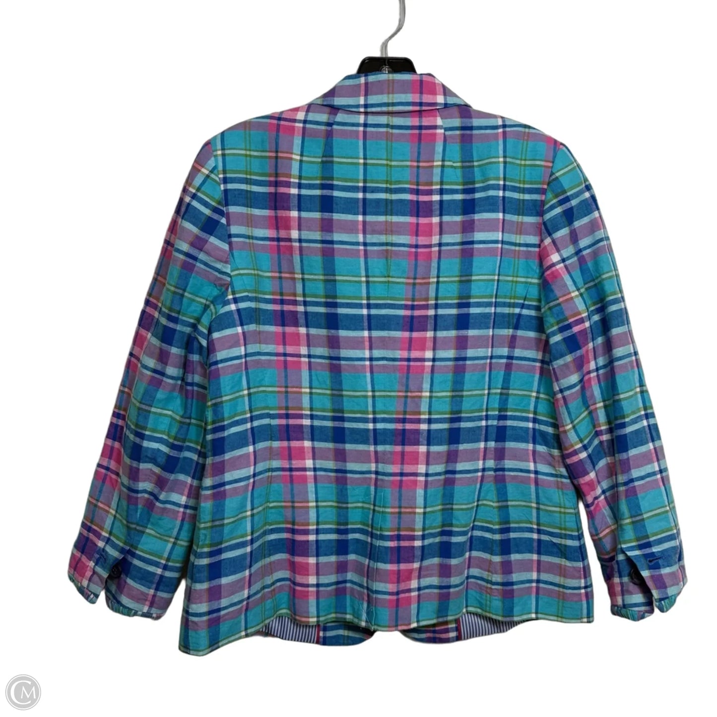 Blazer By Talbots In Plaid Pattern, Size: 6