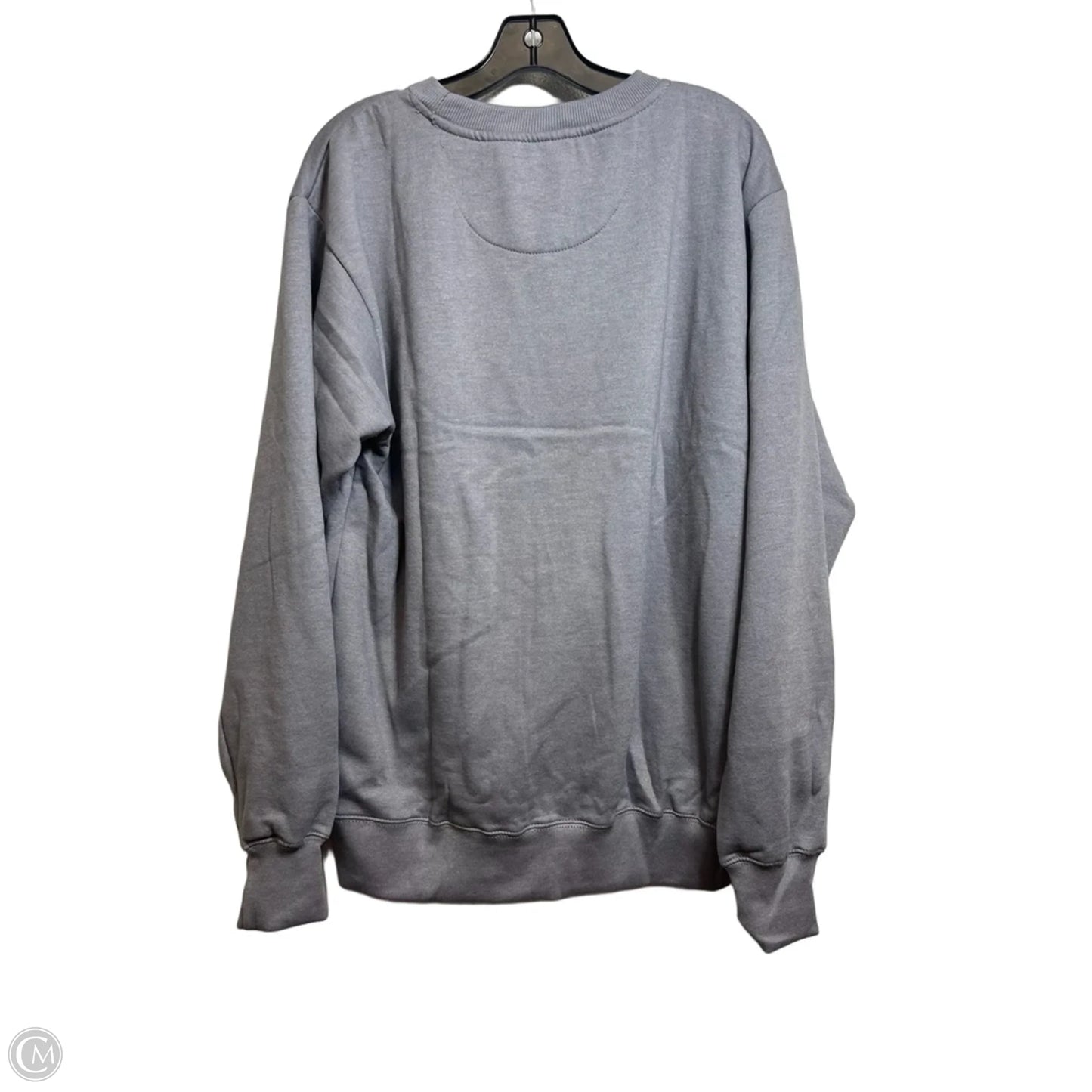 Sweatshirt Crewneck By Cme In Grey, Size: M