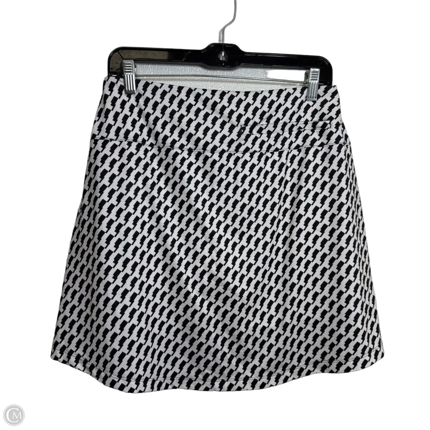 Athletic Skort By Nike Apparel In Black & White, Size: M