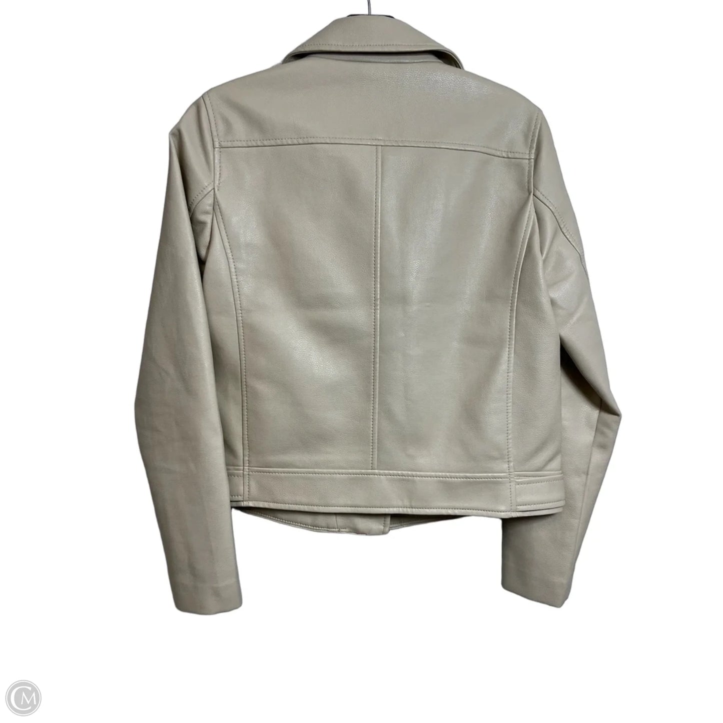 Jacket Moto By Loft In Beige, Size: Xs