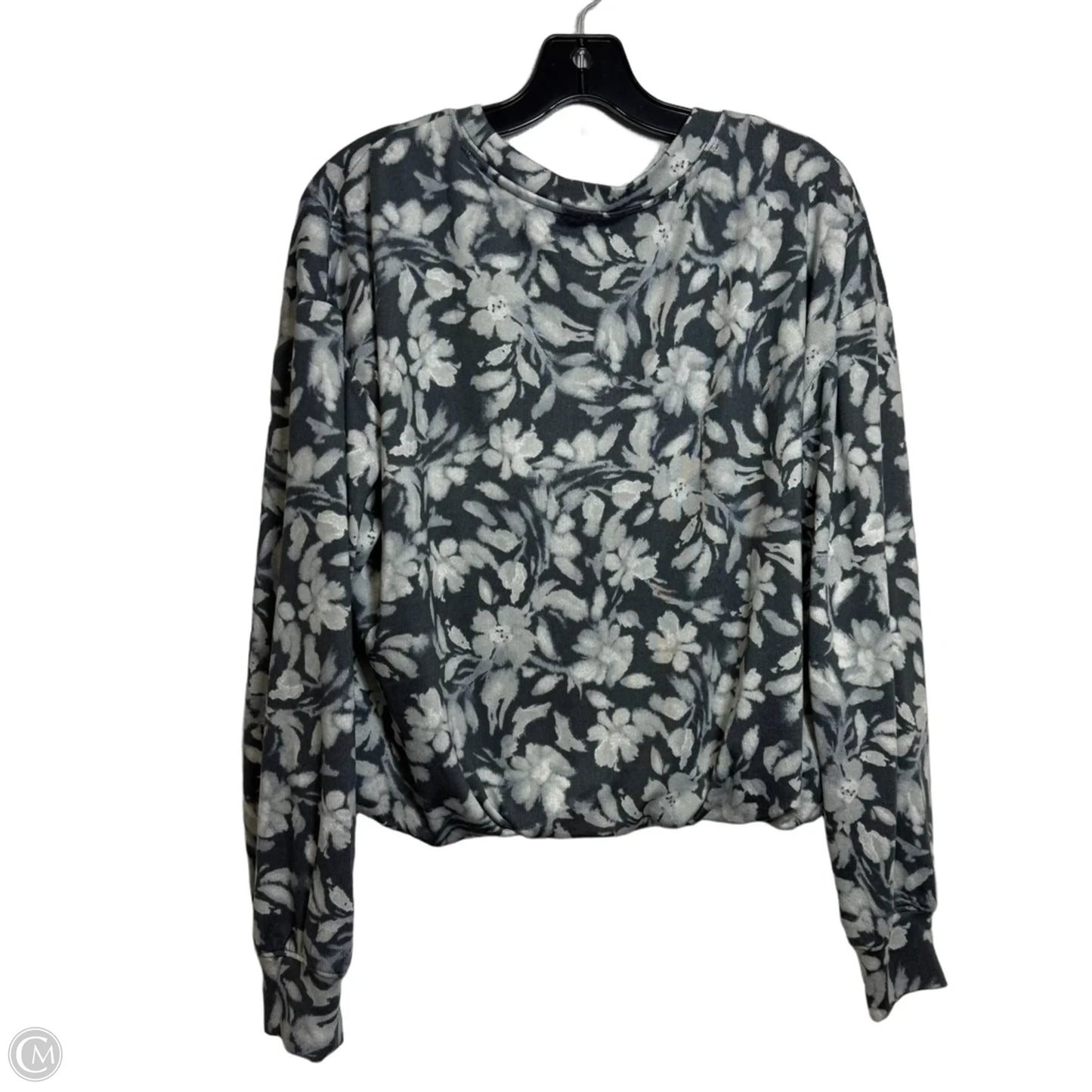 Top Long Sleeve By Loft In Grey, Size: S