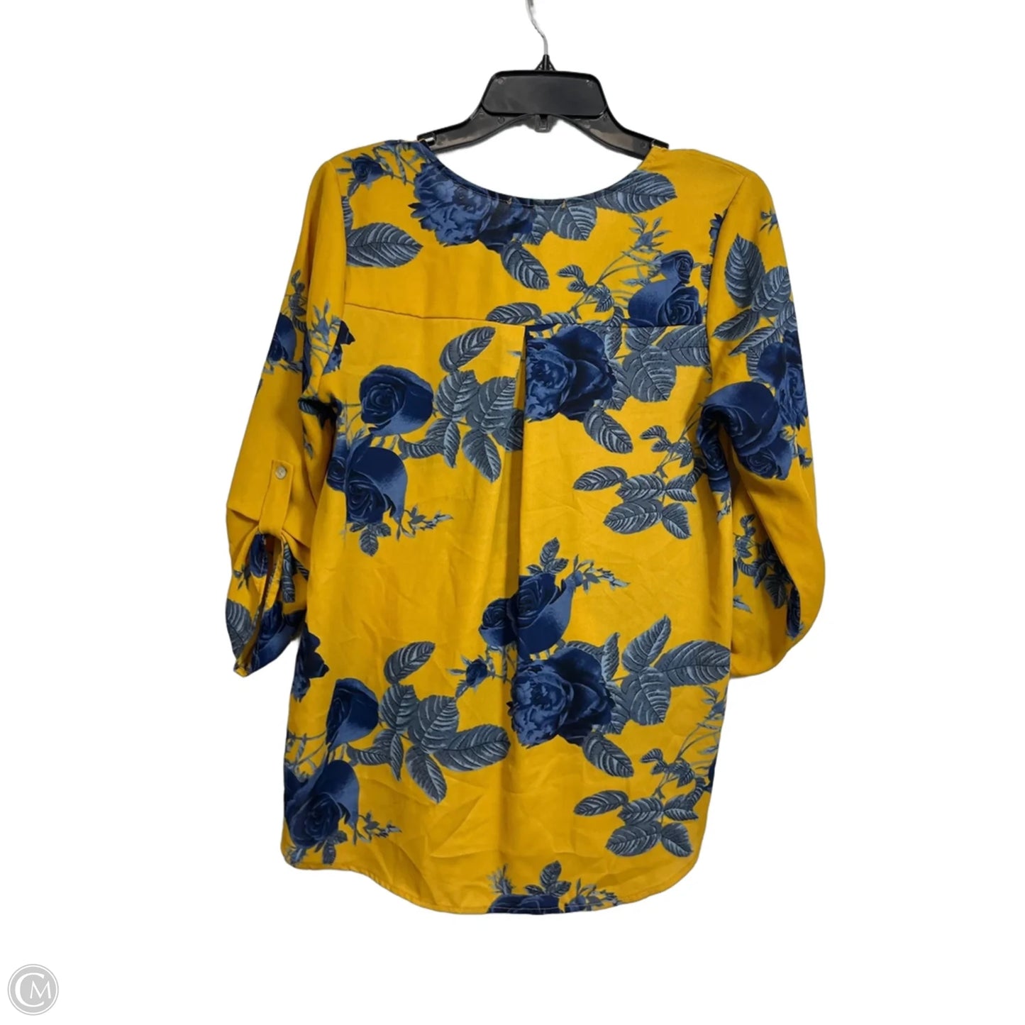 Top 3/4 Sleeve By West Kei In Floral Print, Size: M