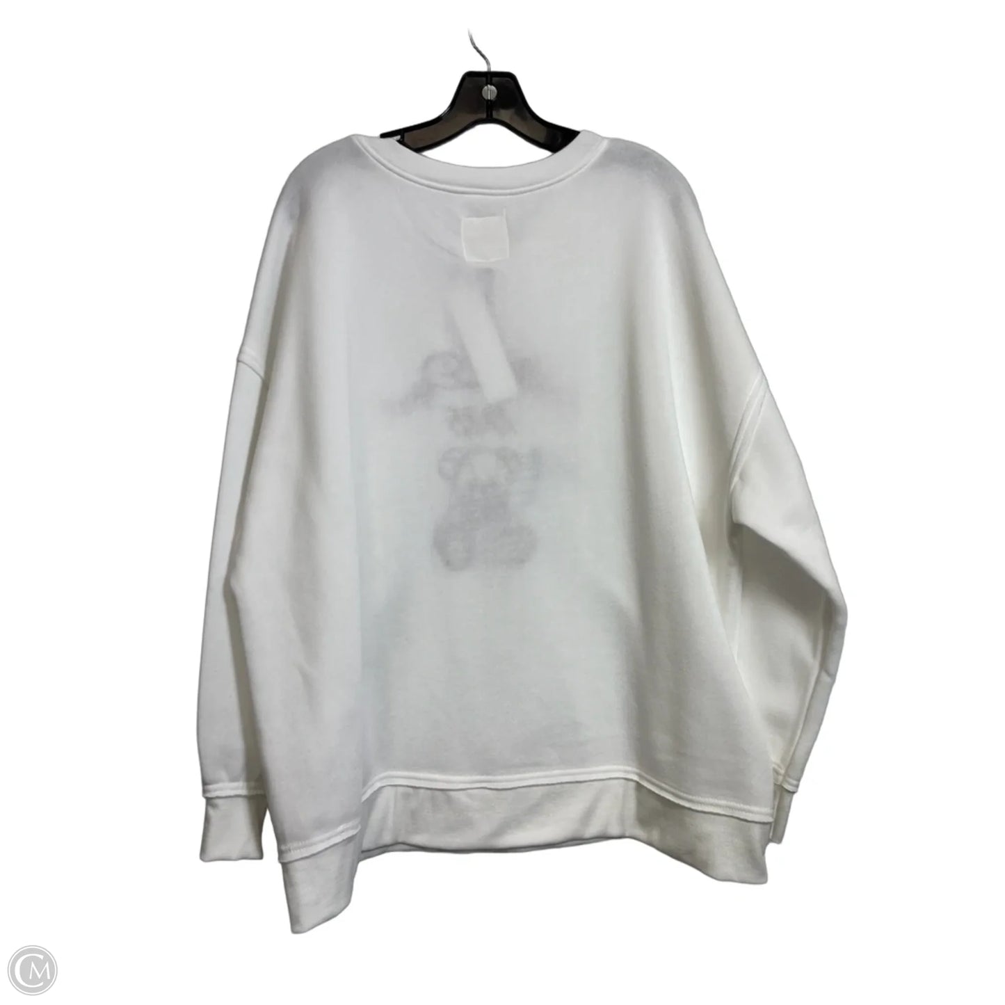 Sweatshirt Crewneck By No Comment In White, Size: 2x