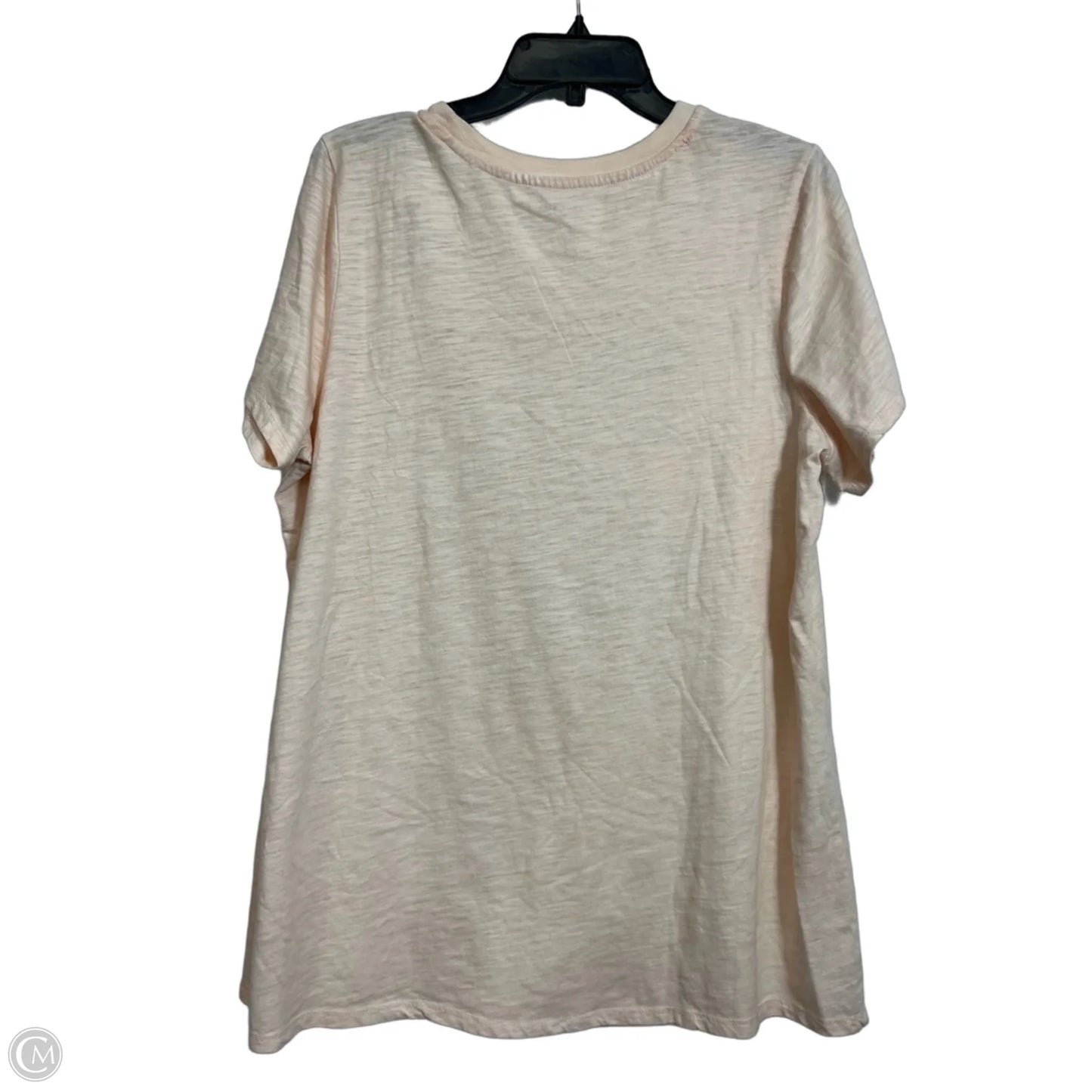 Top Short Sleeve Basic By Lane Bryant In Peach, Size: Xl