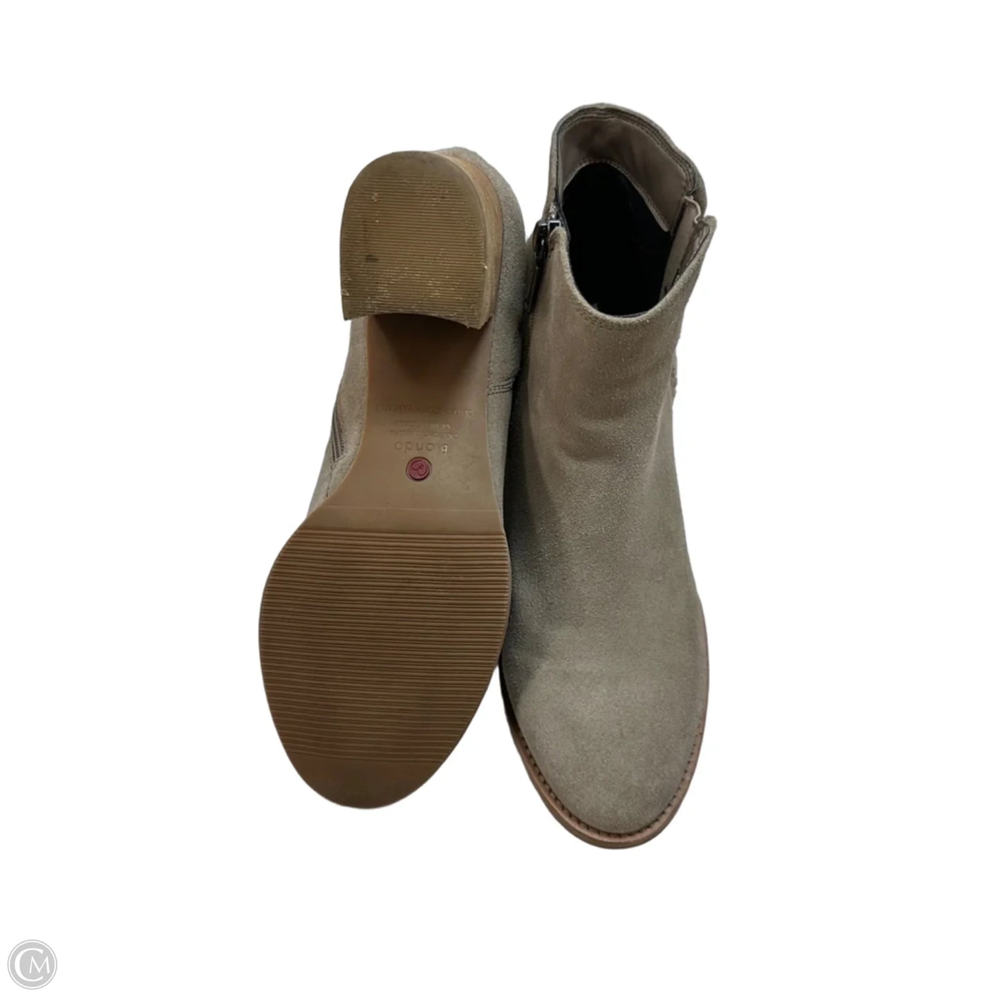 Boots Ankle Flats By Blondo In Grey, Size: 10