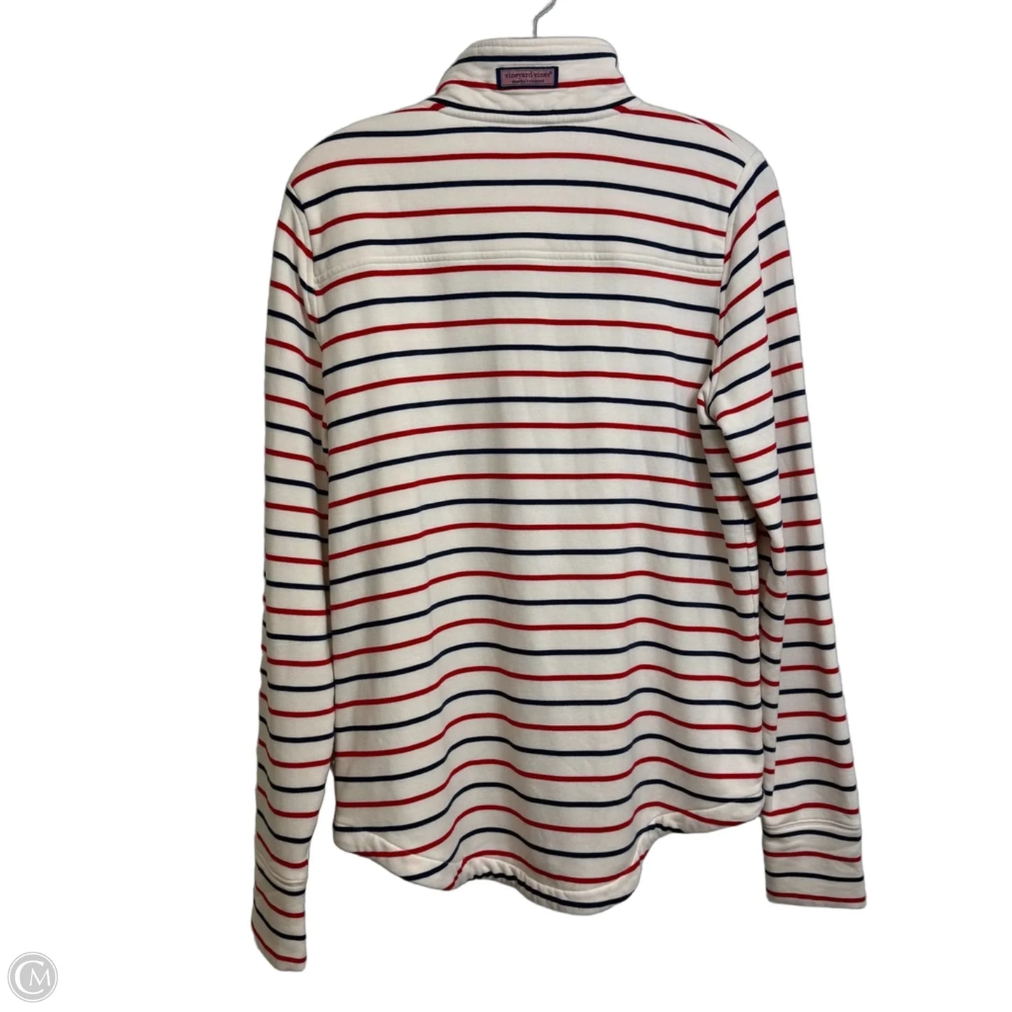Top Long Sleeve By Vineyard Vines In Striped Pattern, Size: L