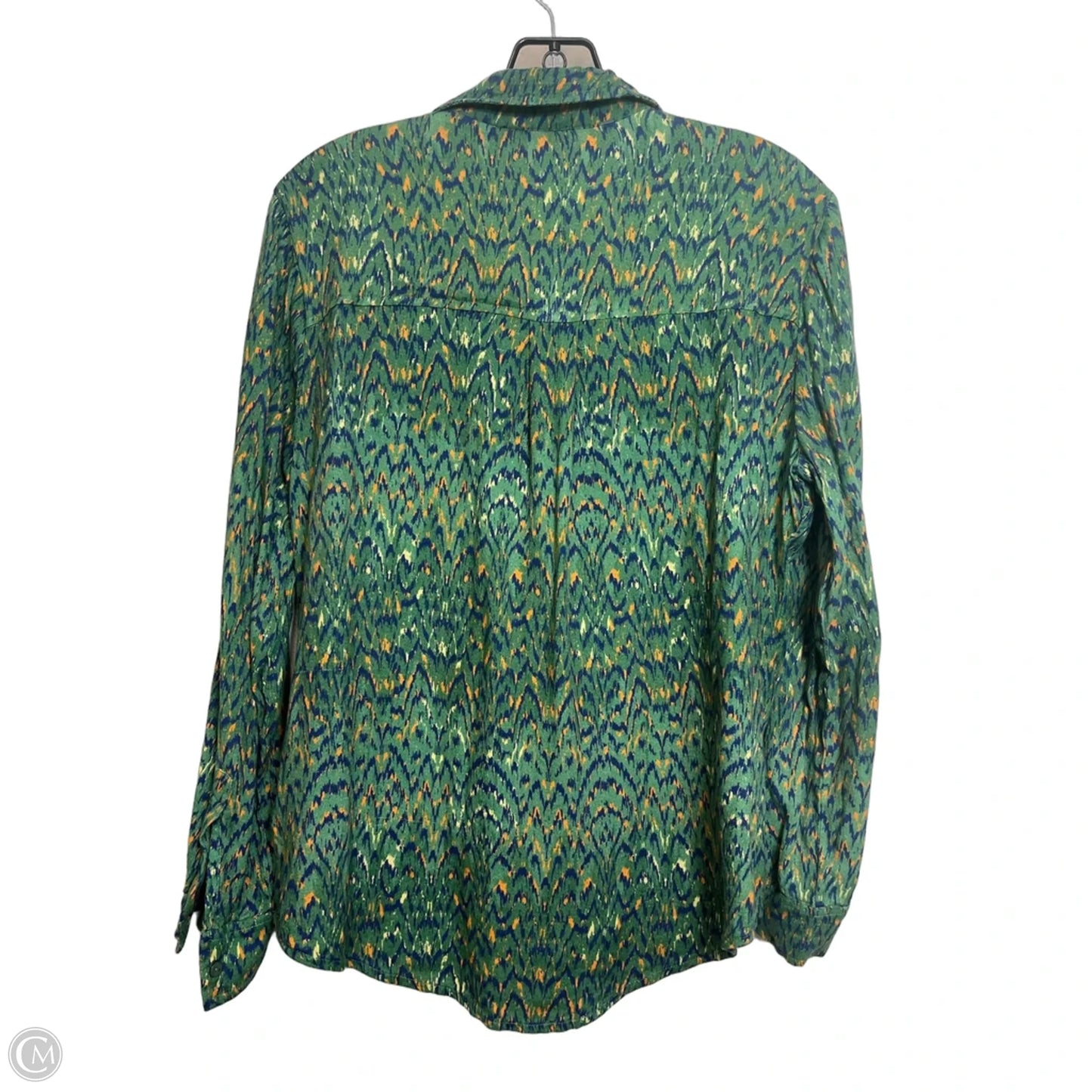 Top Long Sleeve By Liverpool In Green, Size: Xs