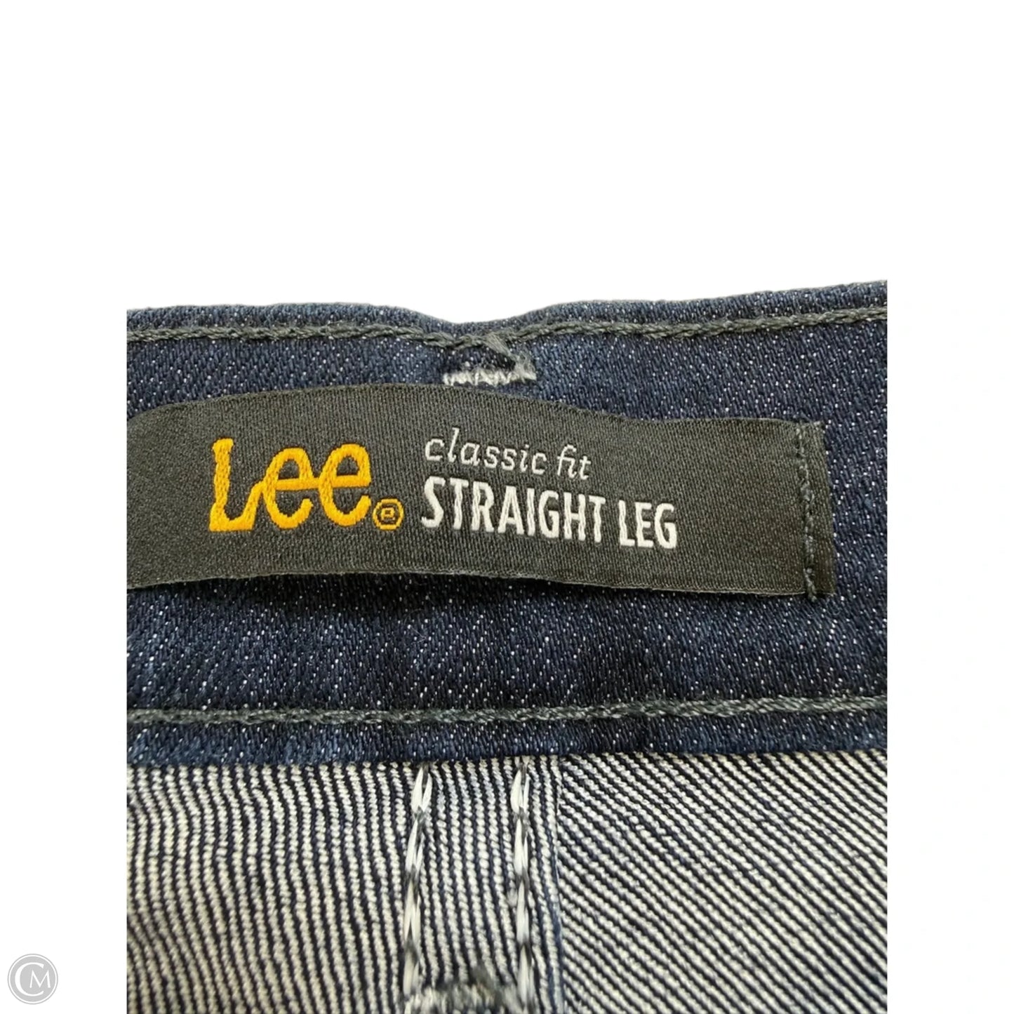 Jeans Straight By Lee In Blue Denim, Size: 10