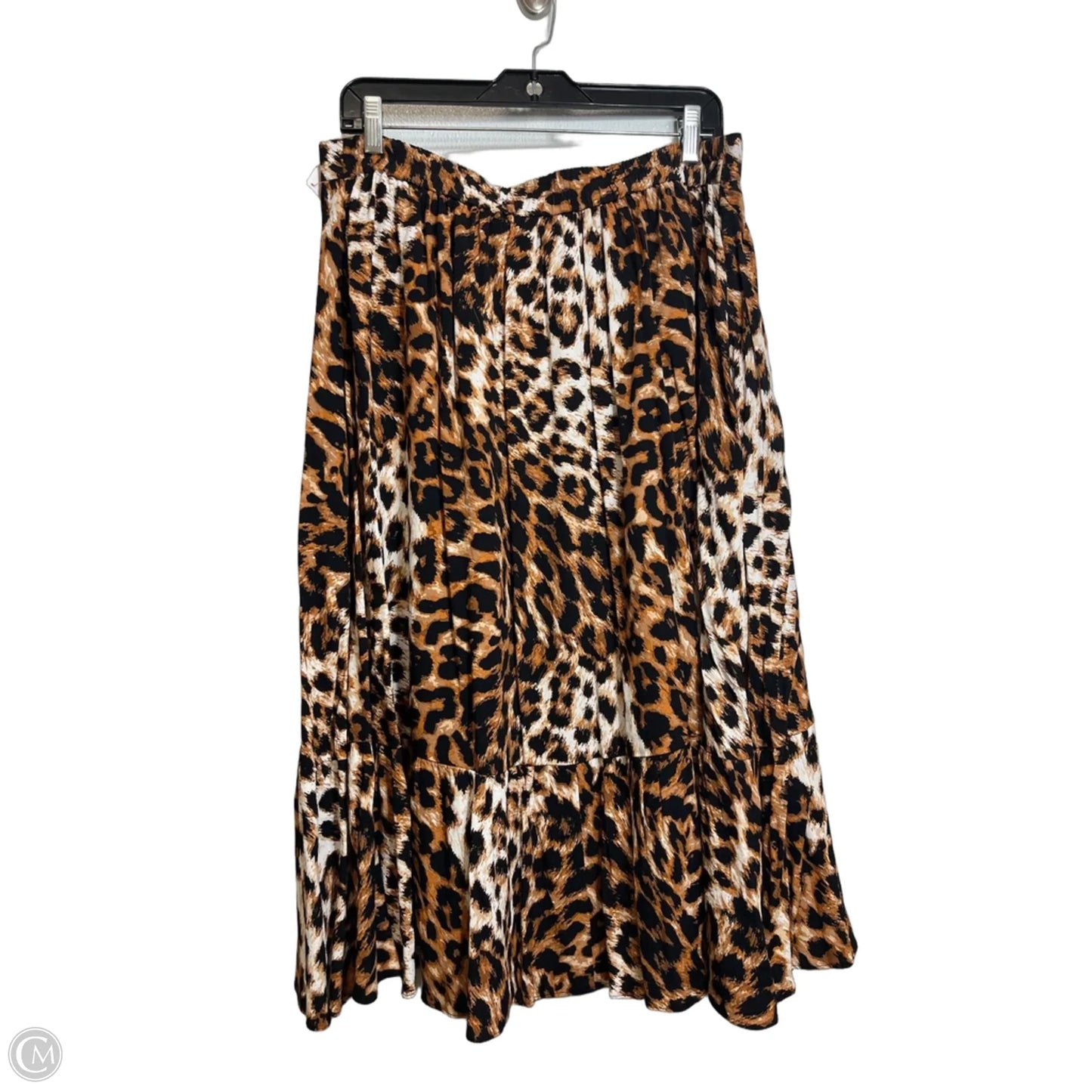 Skirt Midi By Talbots In Animal Print, Size: Xlp