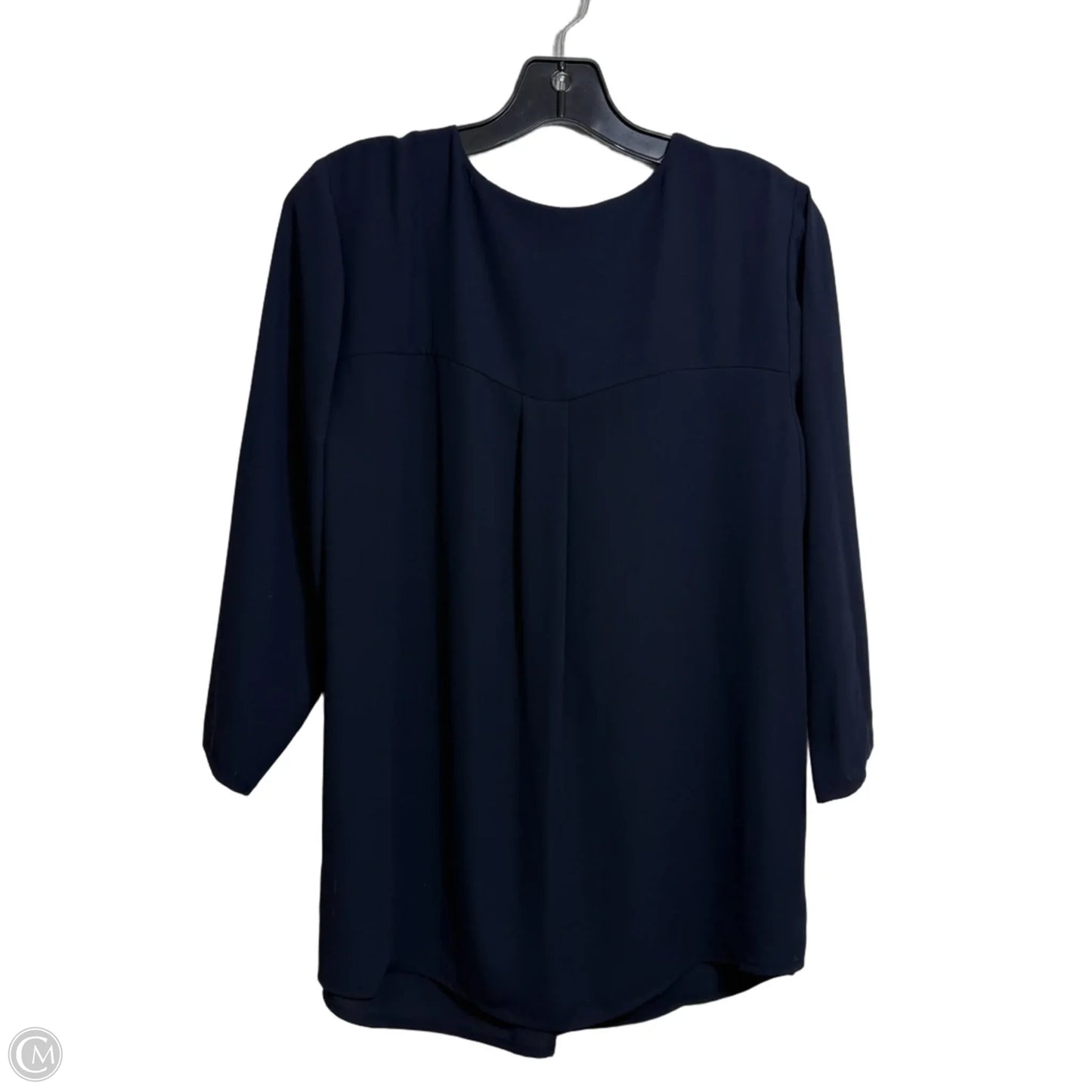 Top 3/4 Sleeve By Talbots In Navy, Size: 1x