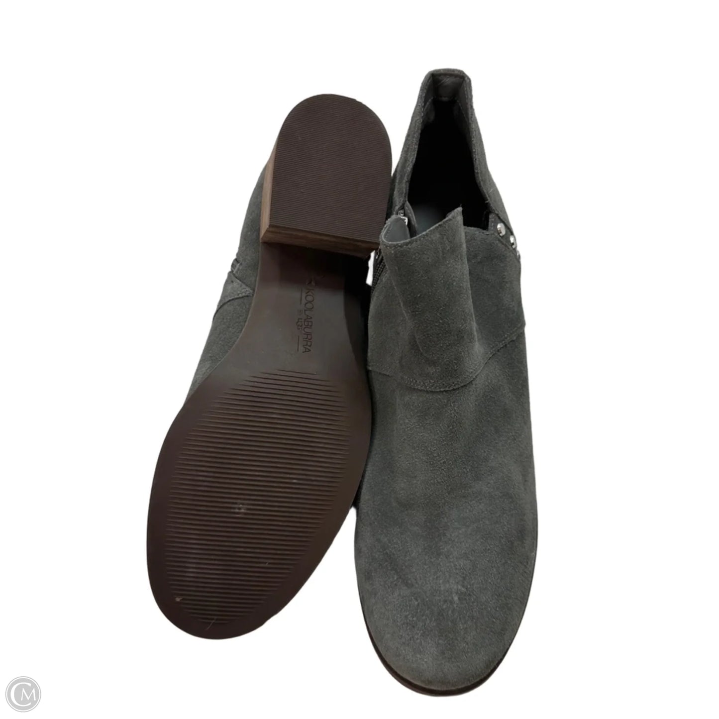 Boots Ankle Flats By Koolaburra By Ugg In Grey, Size: 12