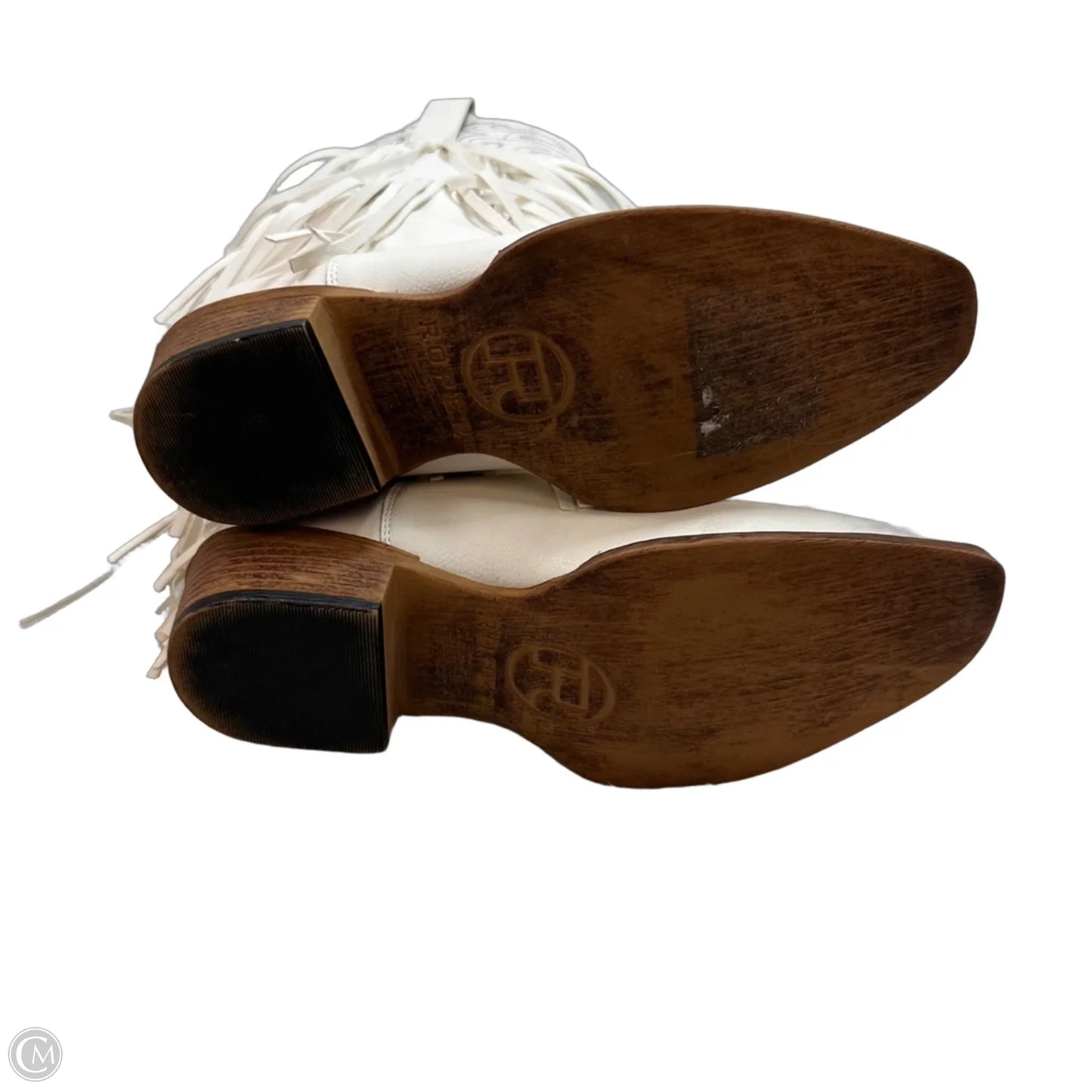 Boots Western By Roper In White, Size: 8.5