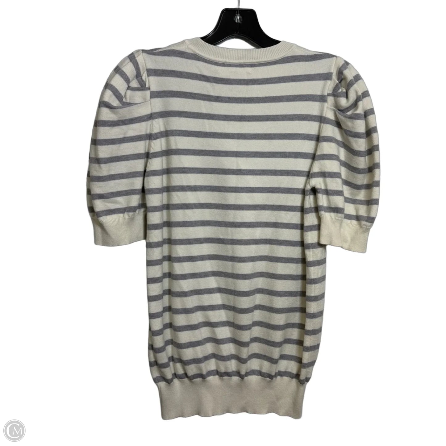 Top Short Sleeve By Vine & Love In Striped Pattern, Size: M