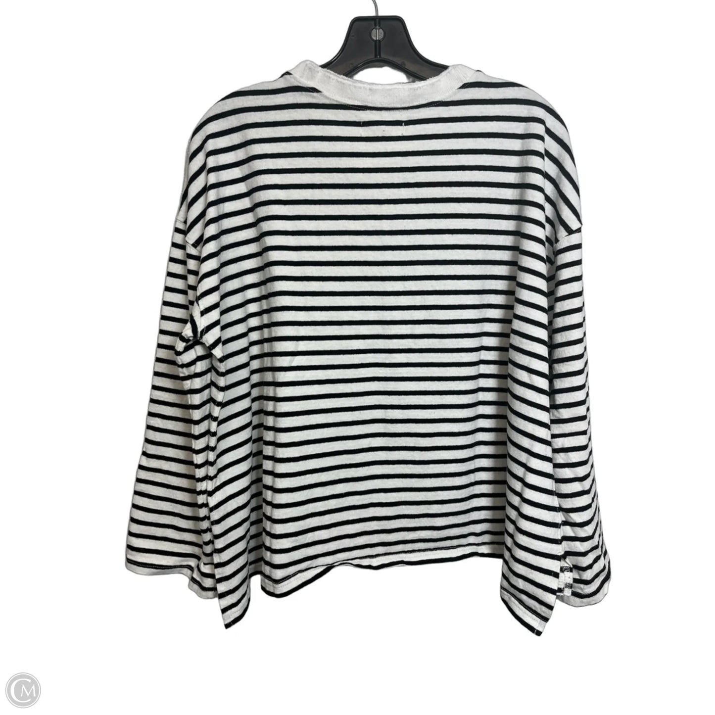 Top Long Sleeve By Madewell In Striped Pattern, Size: S