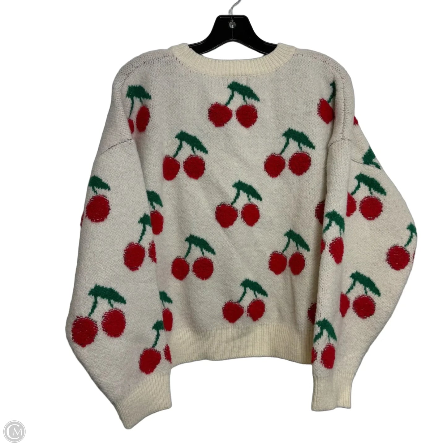 Sweater By Clothes Mentor In Ivory, Size: M