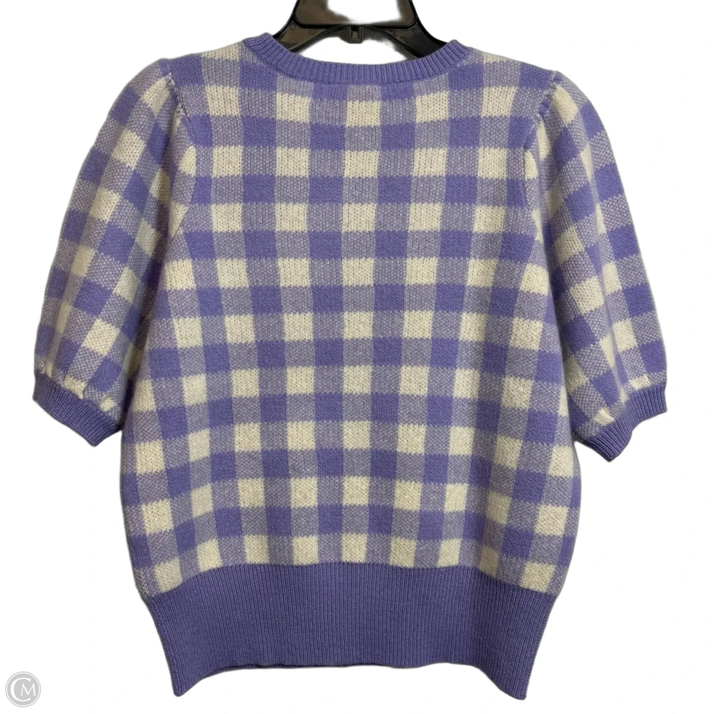 Sweater Short Sleeve By Charter Club In Purple, Size: M