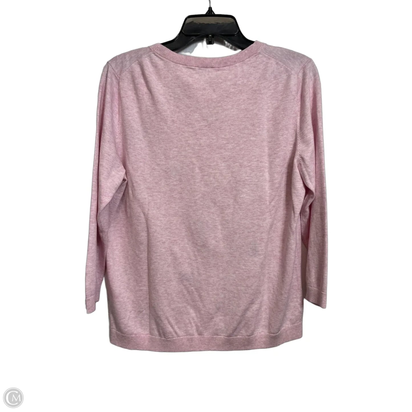 Top Long Sleeve By Talbots In Pink, Size: L