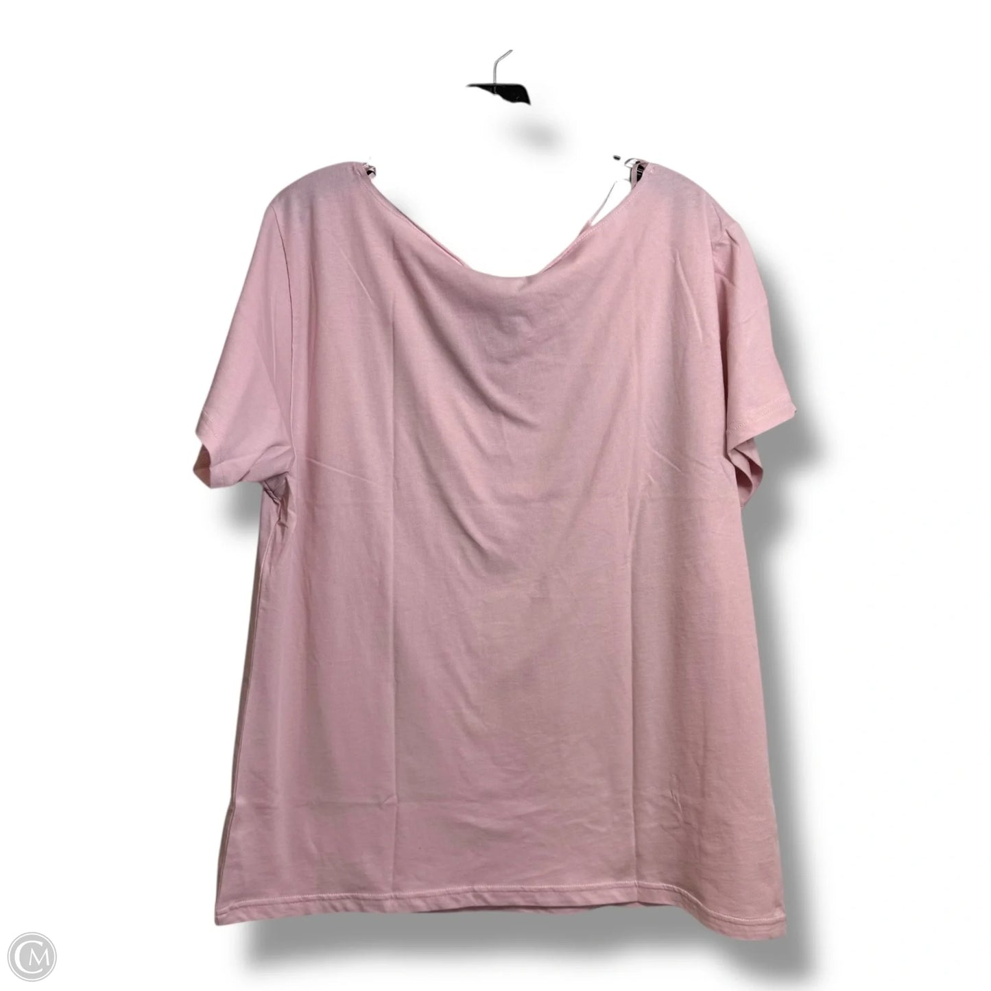 Top Short Sleeve By Pink In Pink, Size: M