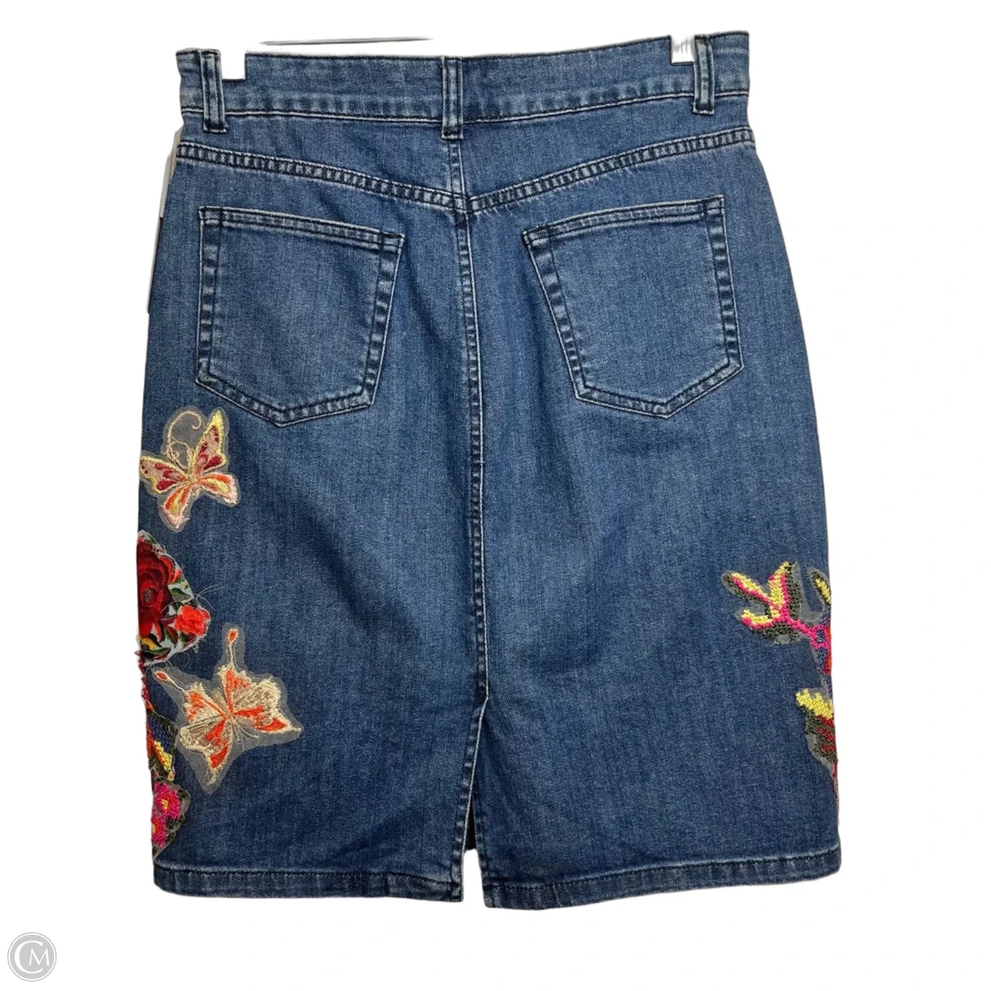 Skirt Midi By Cecilia Prado In Blue Denim, Size: S