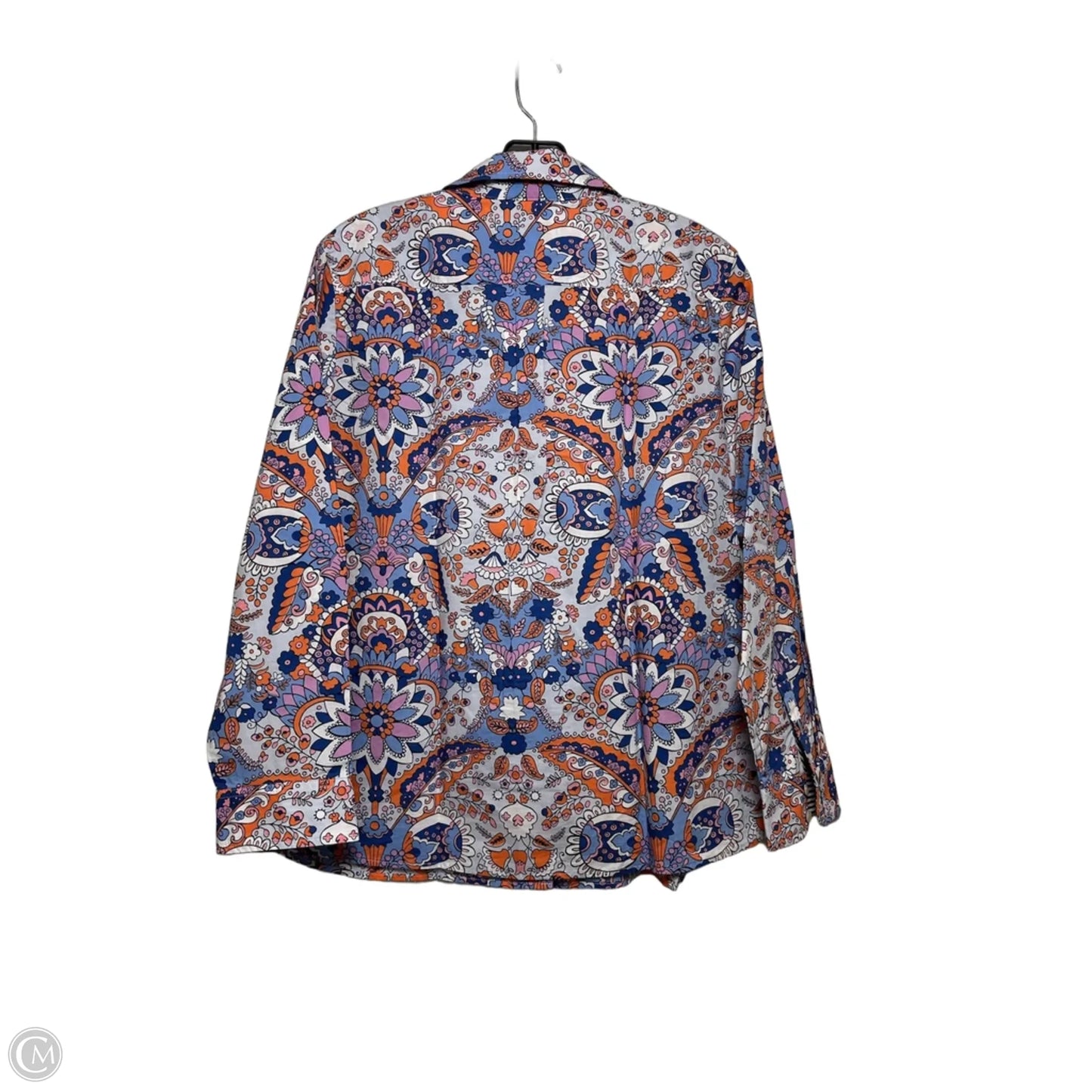 Top Long Sleeve By Talbots In Floral Print, Size: L
