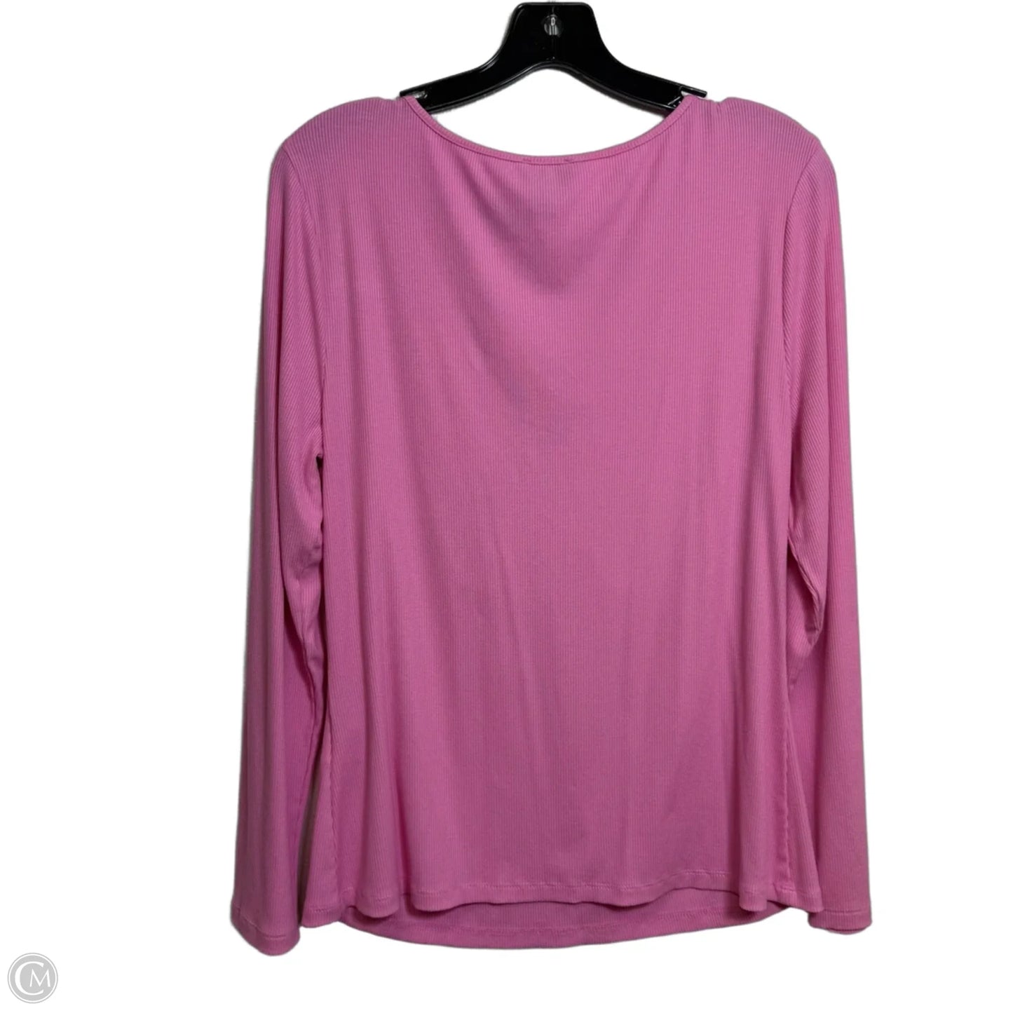 Top Long Sleeve By Inc In Pink, Size: L