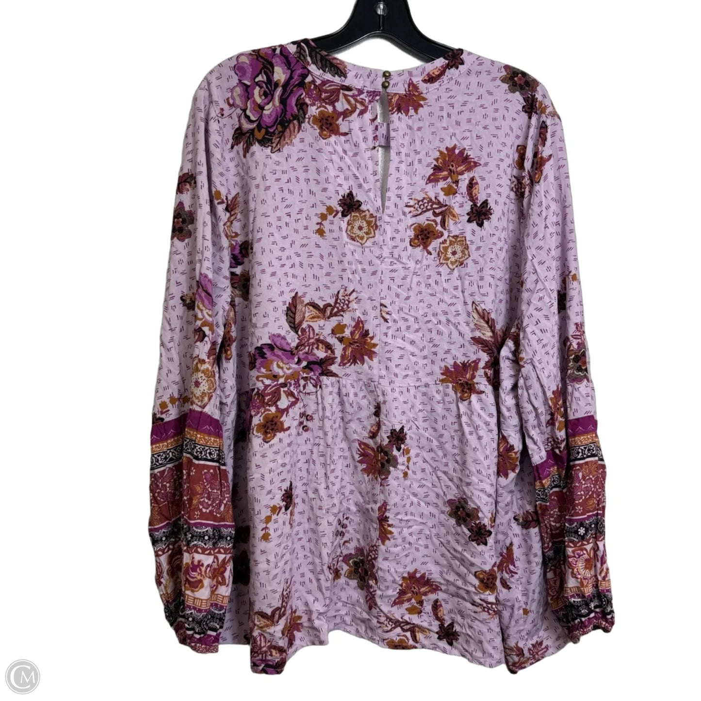 Top Long Sleeve By Maurices In Purple, Size: 2x