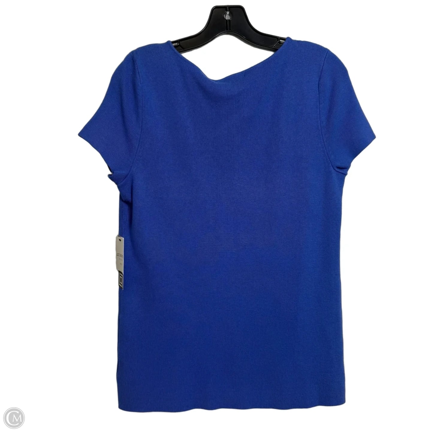 Sweater Short Sleeve By Liz Claiborne In Blue, Size: Xlp