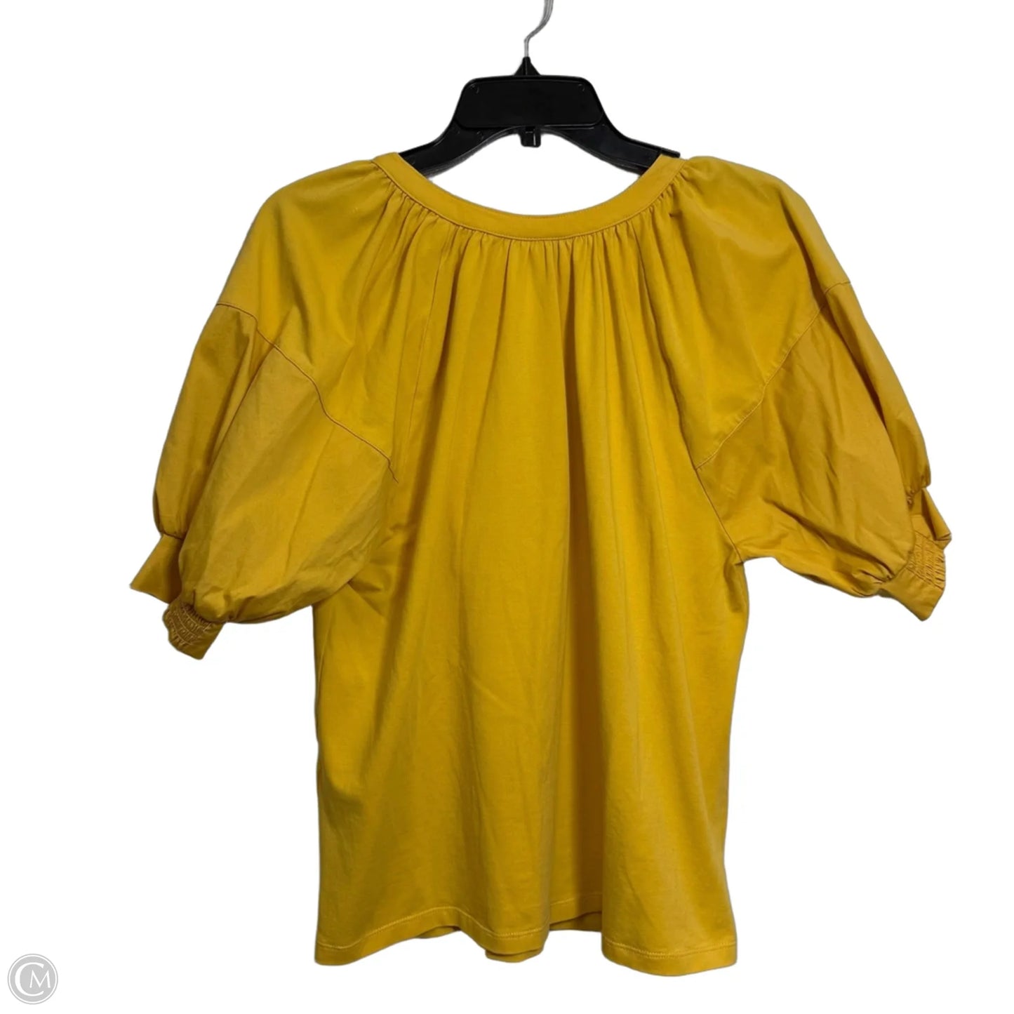 Top Short Sleeve By Chicos In Yellow, Size: S