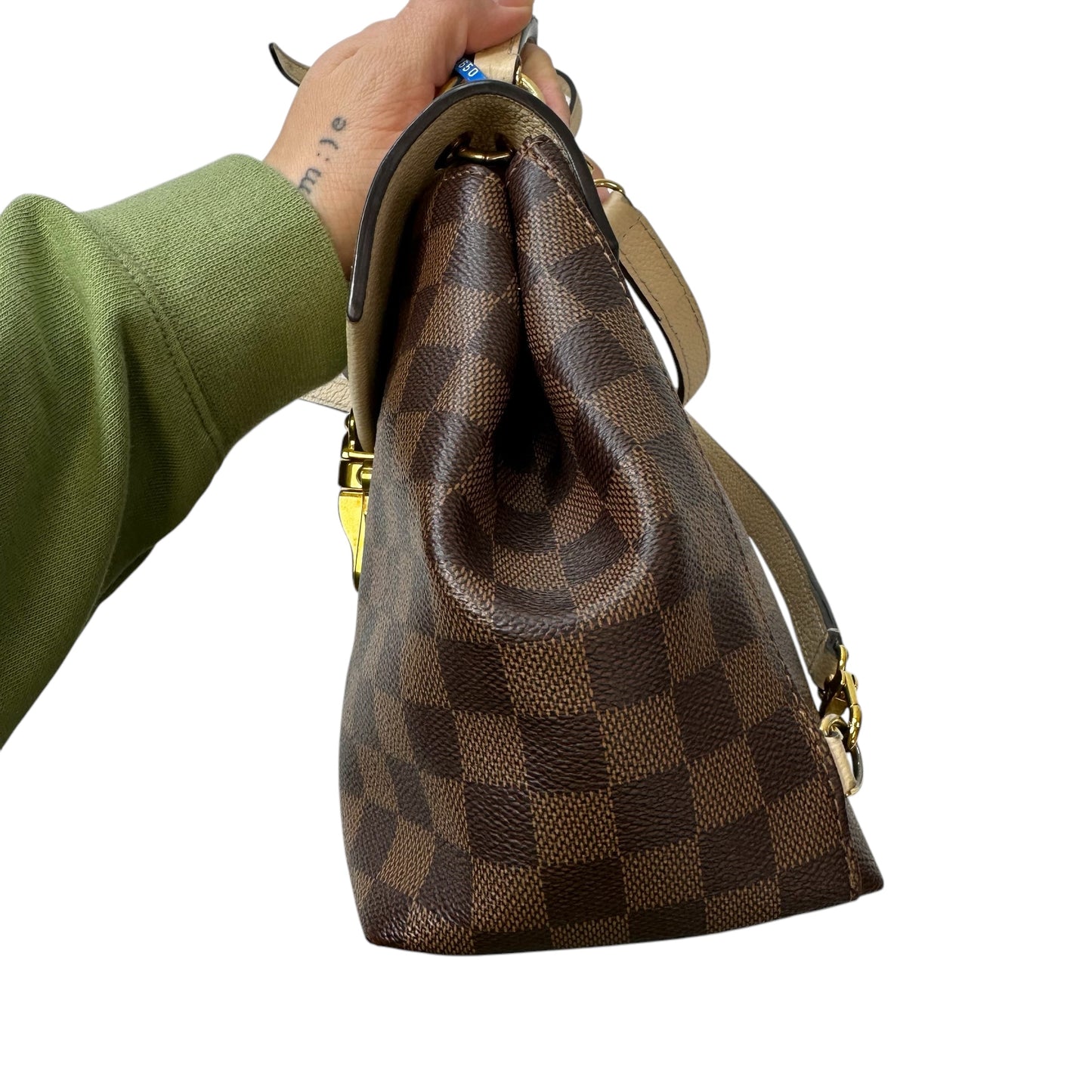 PRICE REDUCTION-FINAL SALE! Damier Ebene Clapton Backpack
Luxury Designer By Louis Vuitton, Size: Small